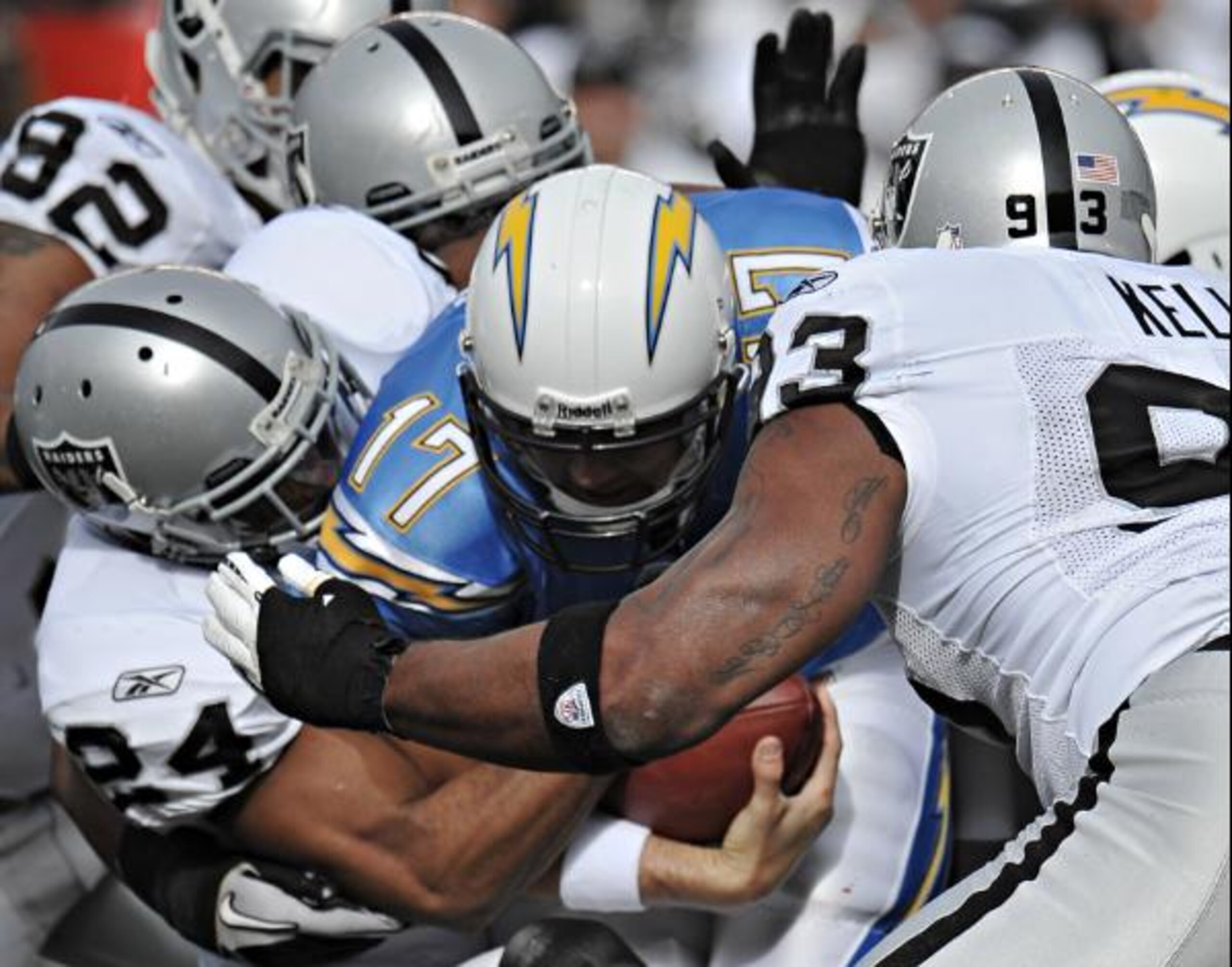 The defensive line played one of their best games all year.