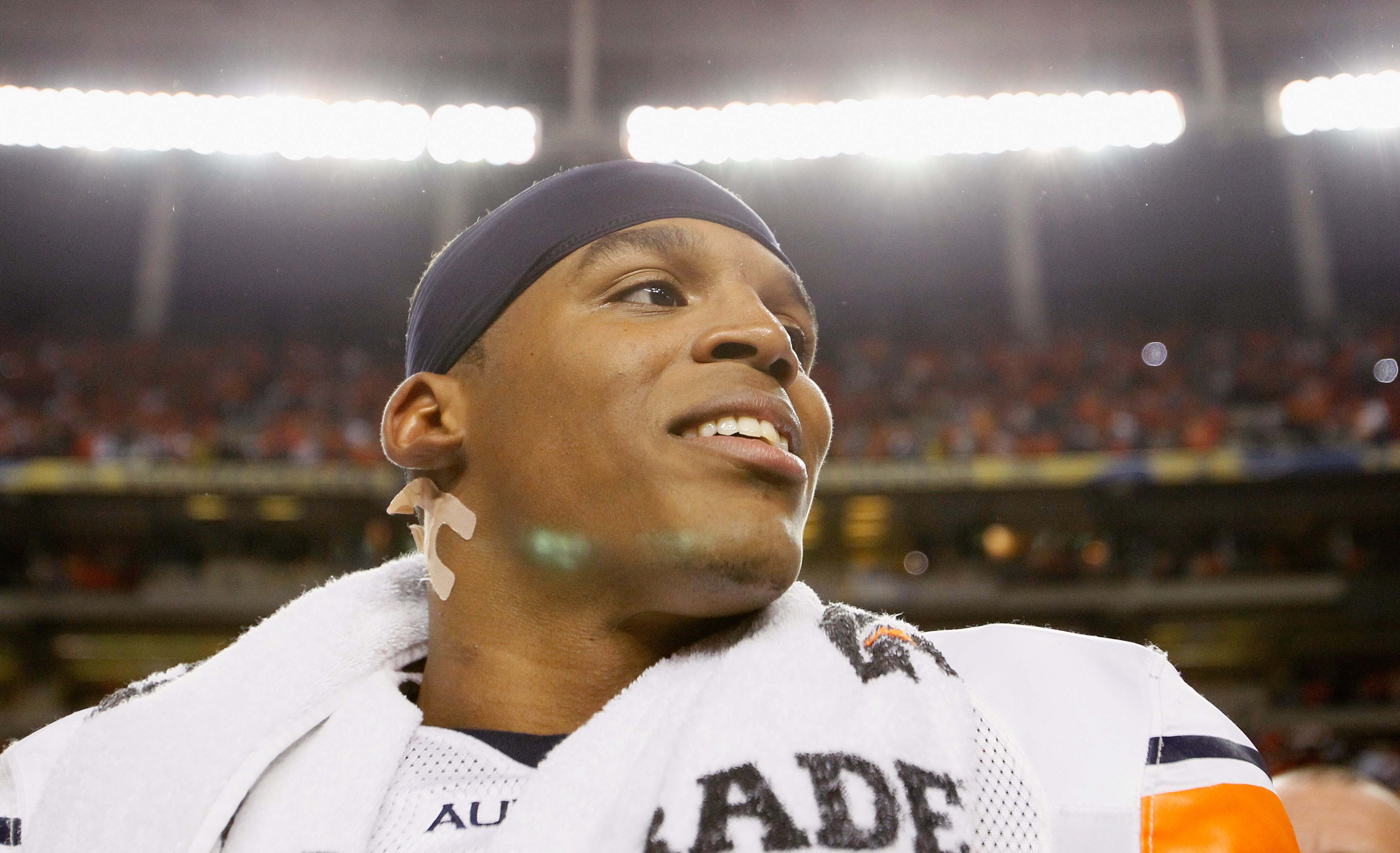 ATLANTA, GA - DECEMBER 04:  Quarterback Cam Newton #2 of the Auburn Tigers celebrates after their 56-17 win over the South Carolina Gamecocks during the 2010 SEC Championship at Georgia Dome on December 4, 2010 in Atlanta, Georgia.  (Photo by Kevin C. Cox