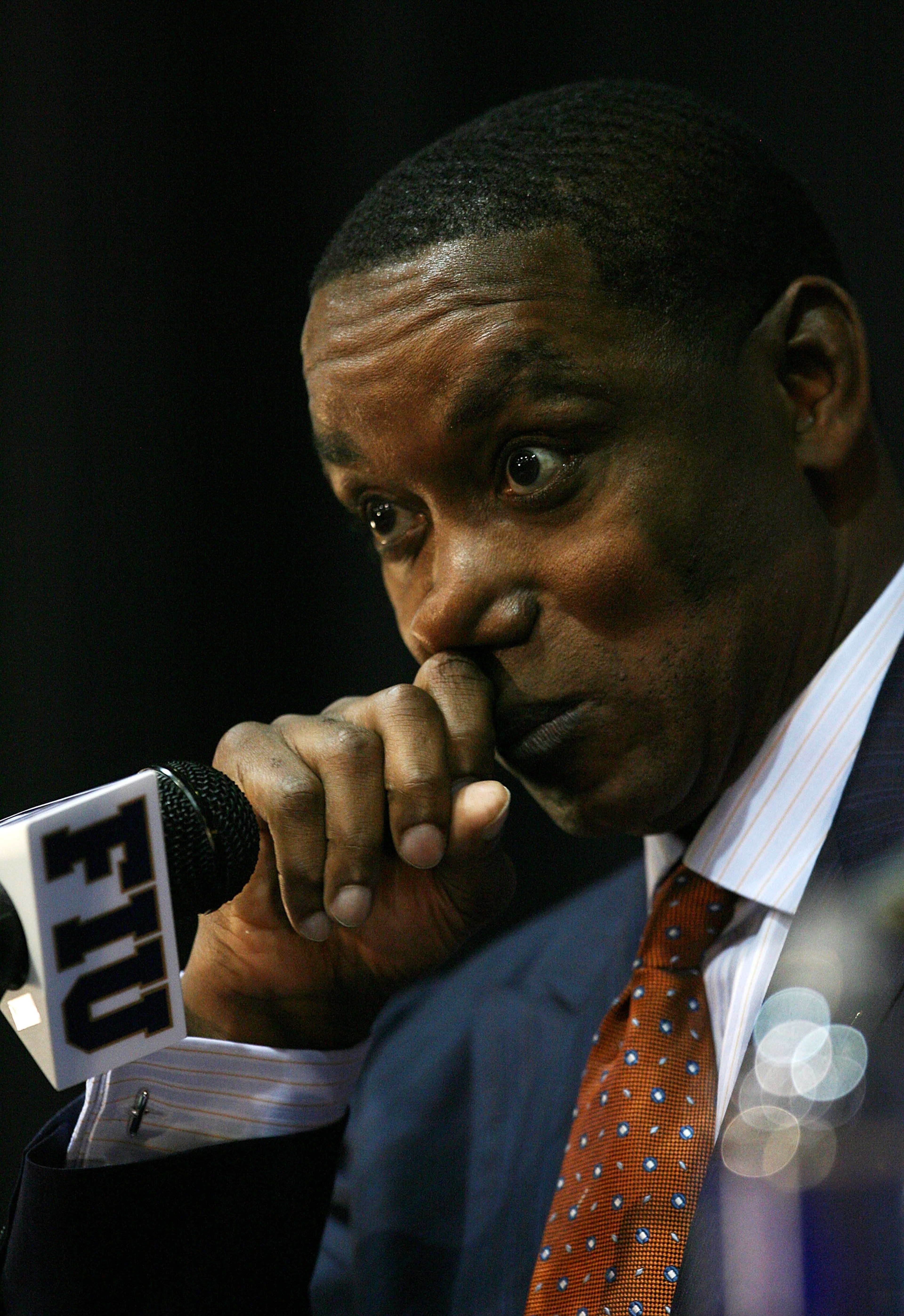 MIAMI - APRIL 15: Isiah Thomas talks to the media after he was introduced as the new head coach for Florida International Univeristy men's basketball team at U.S.Century Bank Arena on April 15, 2009 in Miami, Florida. (Photo by Doug Benc/Getty Images) MIAMI - APRIL 15: Isiah Thomas talks to the media after he was introduced as the new head coach for Florida International Univeristy men's basketball team at U.S.Century Bank Arena on April 15, 2009 in Miami, Florida. (Photo by Doug Benc/Getty Images)