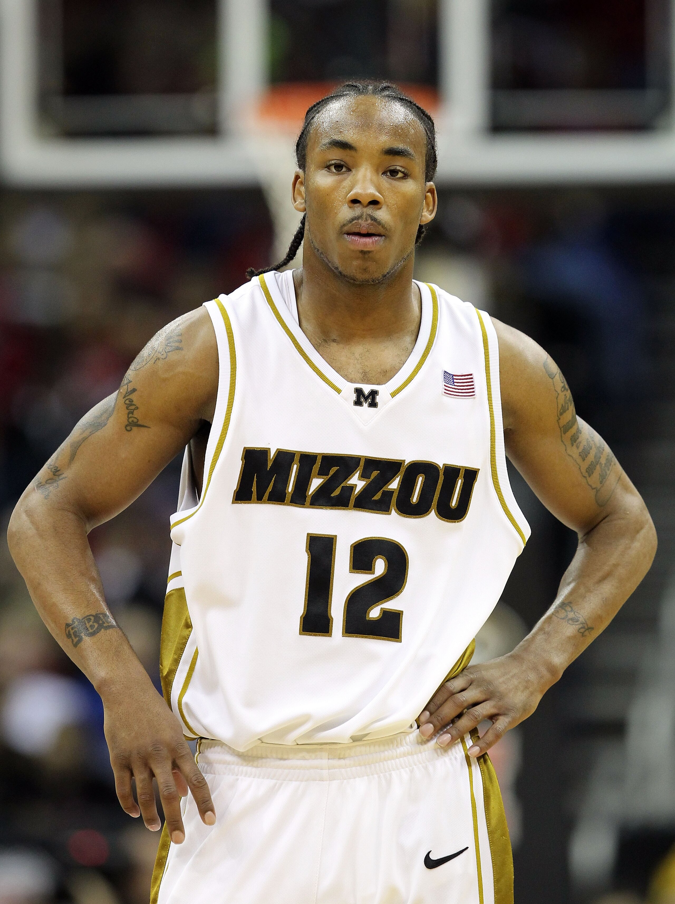 KANSAS CITY, MO - MARCH 10:  Marcus Denmon #12 of the Missouri Tigers looks on against the Nebraska Cornhuskers in the second half during the first round game of the 2010 Phillips 66 Big 12 Men's Basketball Tournament at the Sprint Center on March 10, 201