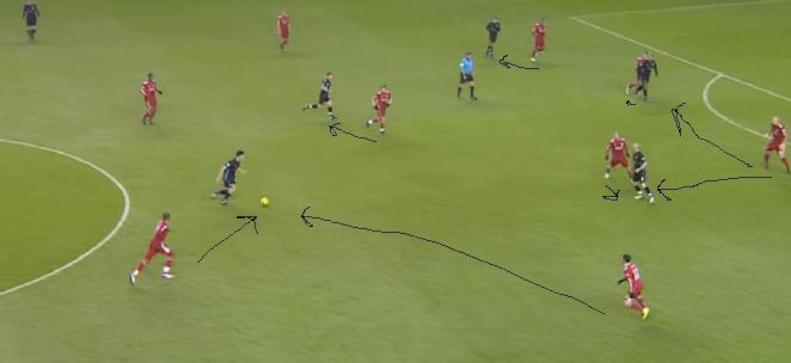 "Good luck scoring now, Aston Villa!" said Liverpool. "Good luck scoring now, Aston Villa!" said Liverpool.