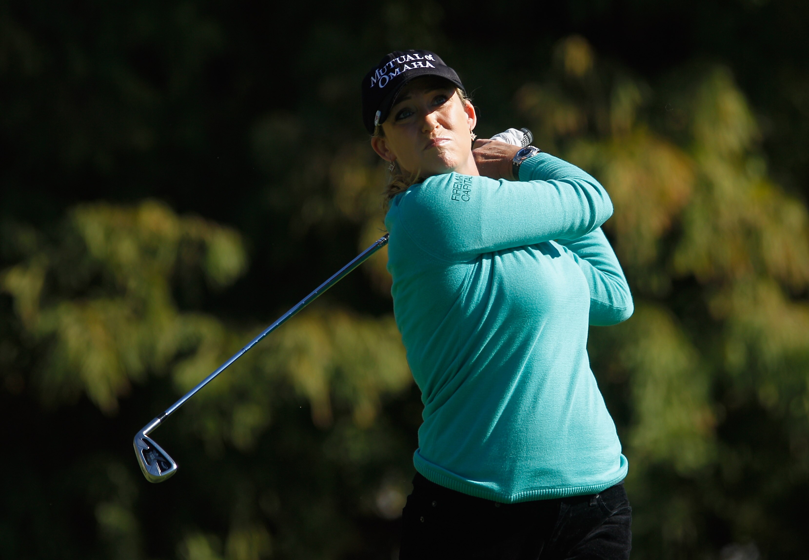ORLANDO, FL - DECEMBER 04:  Cristie Kerr hits her tee shot on fourth hole during the third round of the LPGA Tour Championship at the Grand Cypress Resort on December 4, 2010 in Orlando, Florida.  (Photo by Scott Halleran/Getty Images)