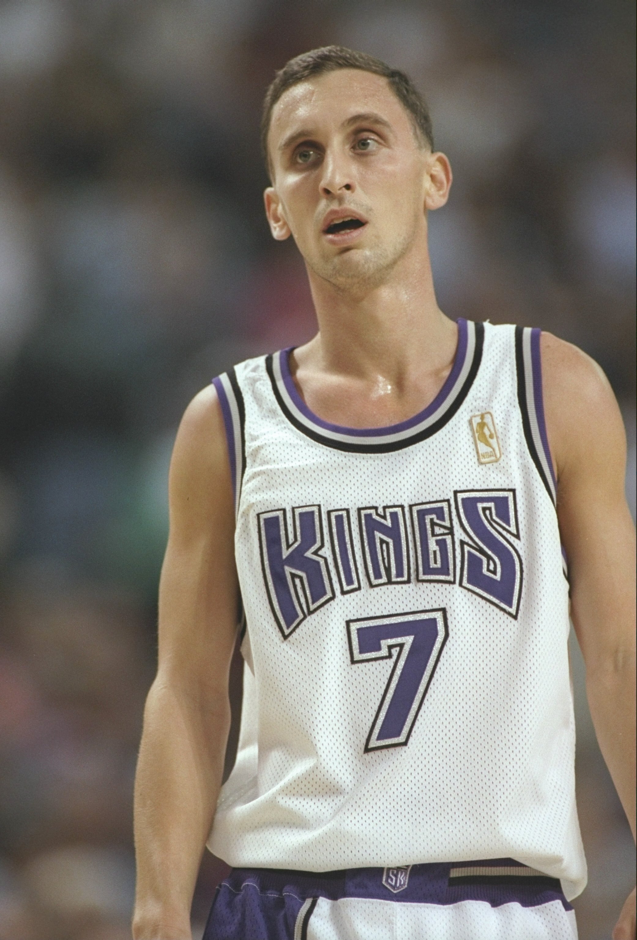 9 Nov 1996:  Guard Bobby Hurley of the Sacramento Kings stands on the court during a game against the Portland Trailblazers at the Arco Arena in Sacramento, California.  The Kings won the game 103-102. Mandatory Credit: Otto Greule  /Allsport