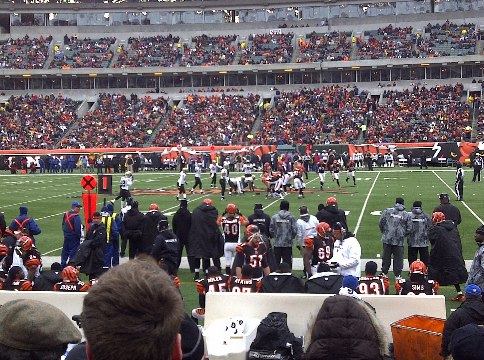 Bengals Saints - My View on December 5th 2010