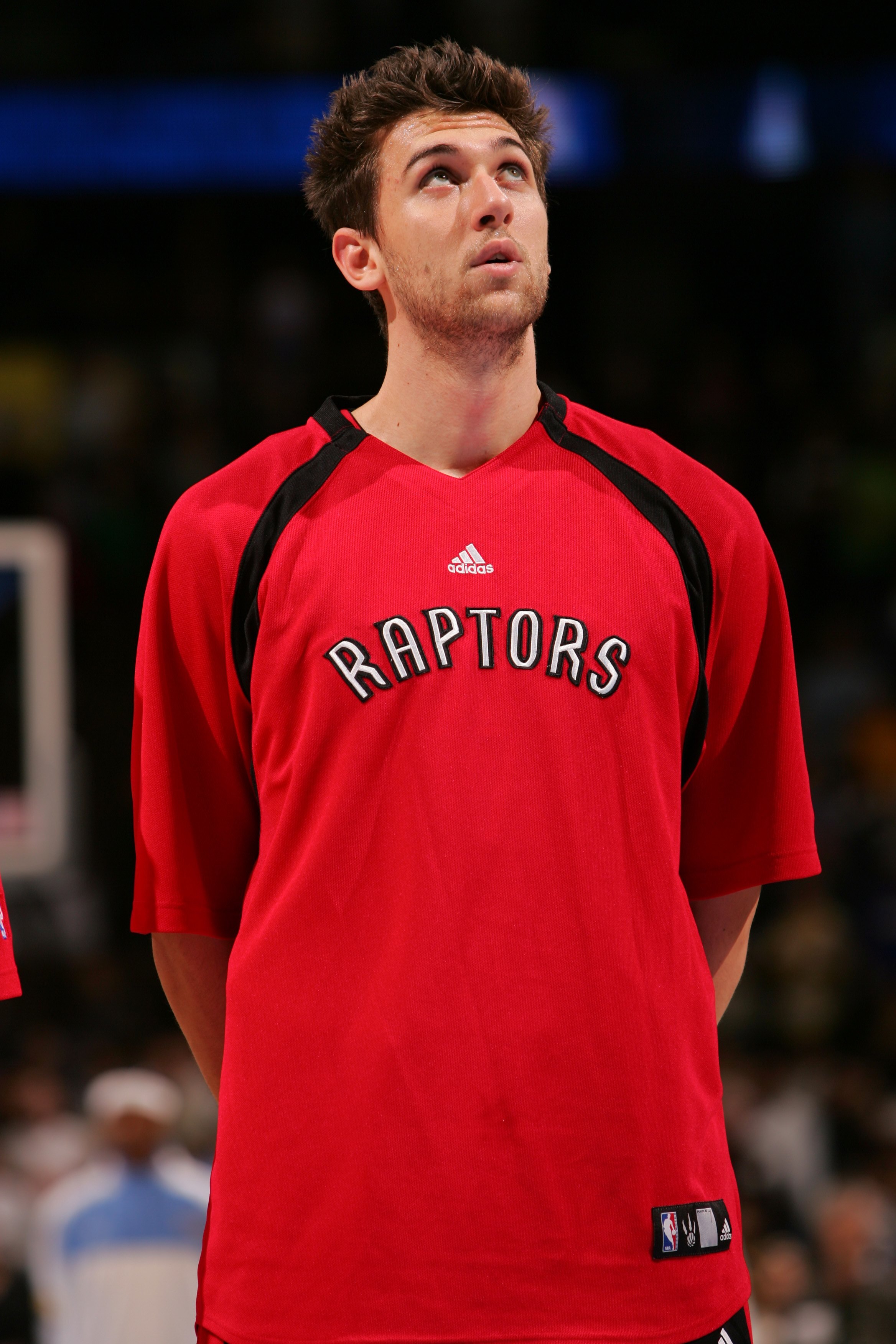 DENVER - NOVEMBER 18:  of the Toronto Raptors looks on before game action against the Denver Nuggets on November 18, 2006 at the Pepsi Center in Denver, Colorado.The Nuggets won 117-109. NOTE TO USER: User expressly acknowledges and agrees that, by downlo
