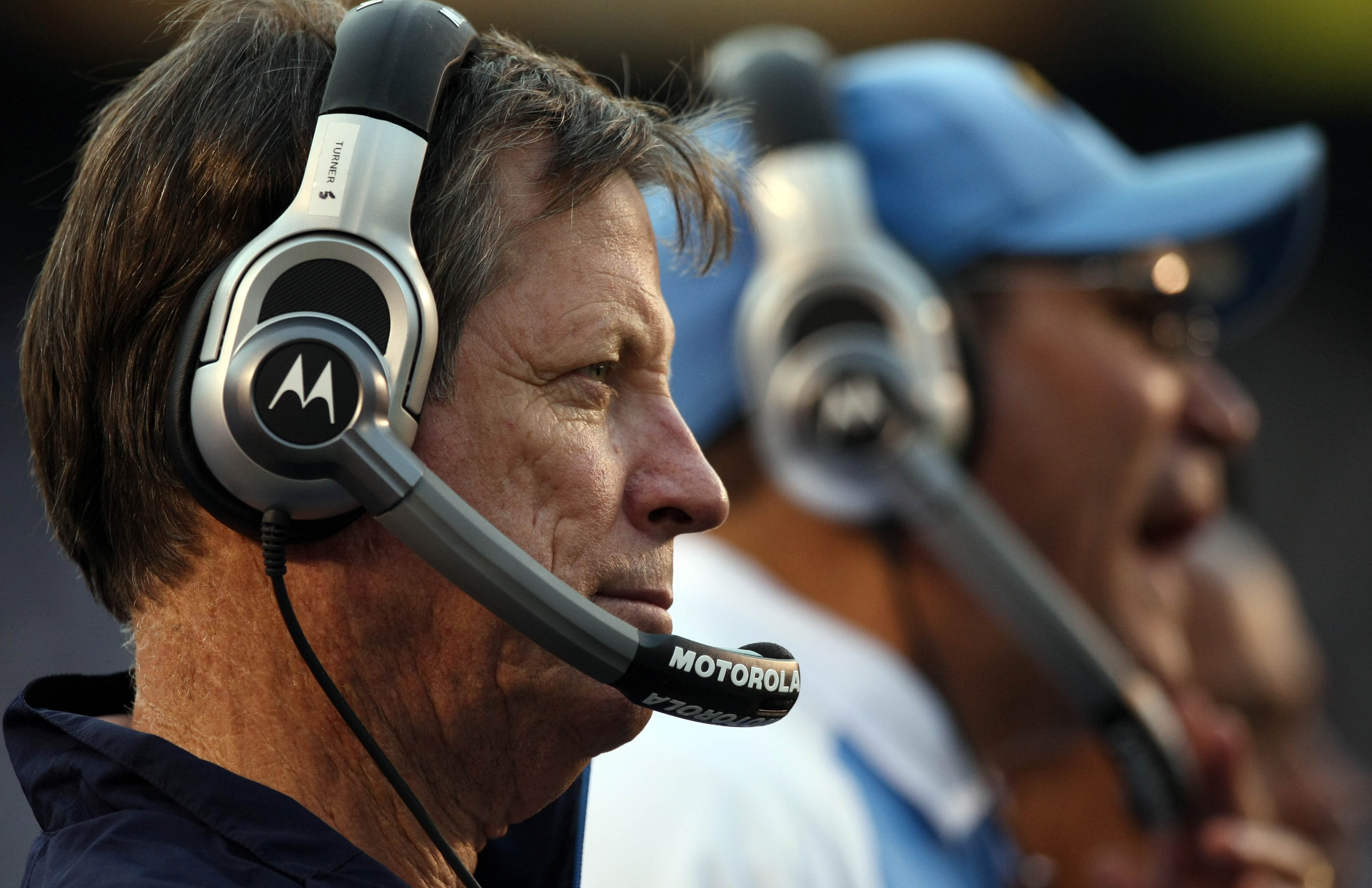 SAN DIEGO, CA - DECEMBER 5: Head Coach Norv Turner of the San Diego Chargers looks on from the sidelines against the Oakland Raiders during their NFL game at Qualcomm Stadium on December 5, 2010 in San Diego, California. (Photo by Donald Miralle/Getty Ima