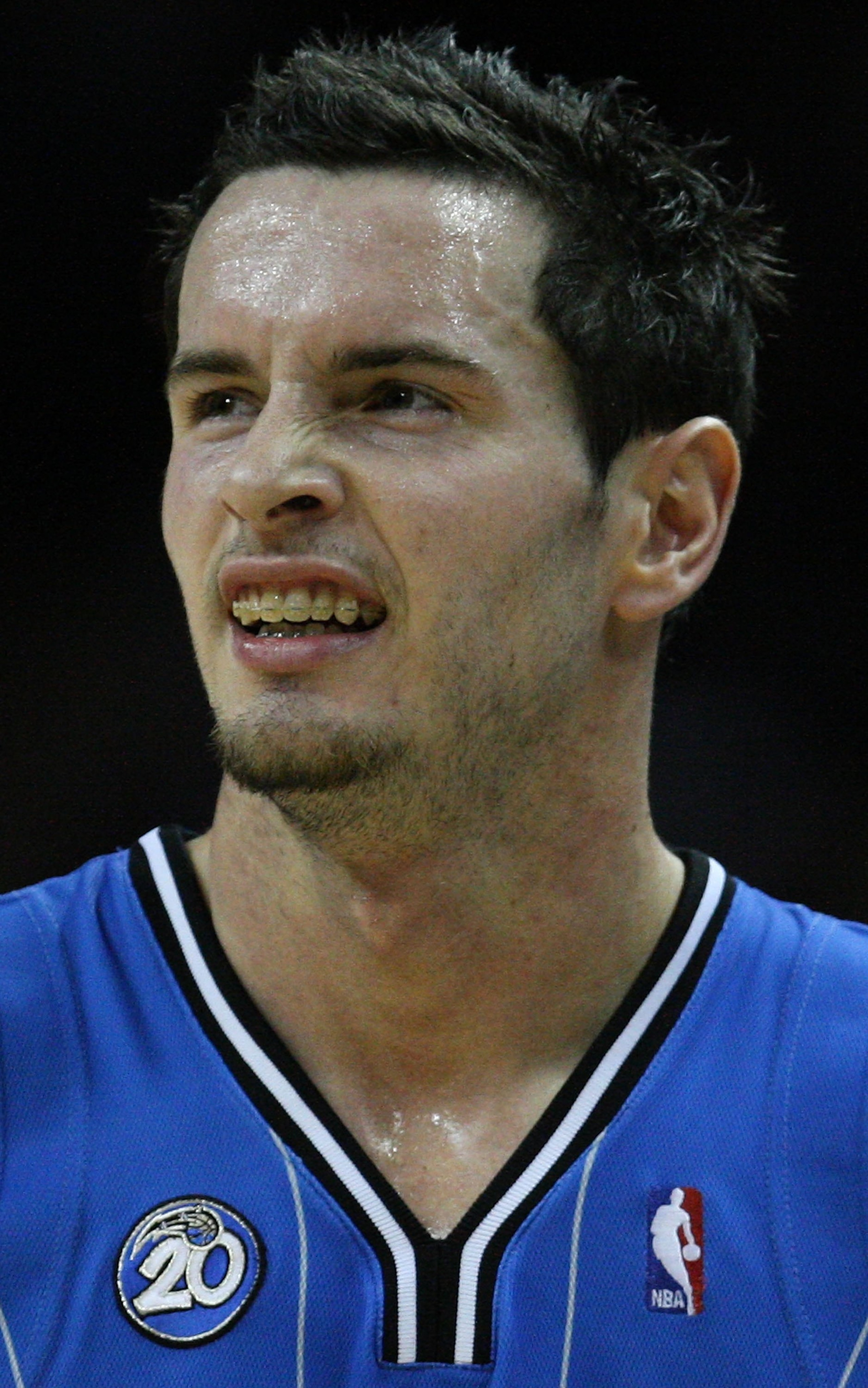 SAN ANTONIO - JANUARY 11:  J.J. Reddick #7 of the Orlando Magic during play against the San Antonio Spurs on January 11, 2009 at AT&T Center in San Antonio, Texas.  NOTE TO USER: User expressly acknowledges and agrees that, by downloading and/or using thi