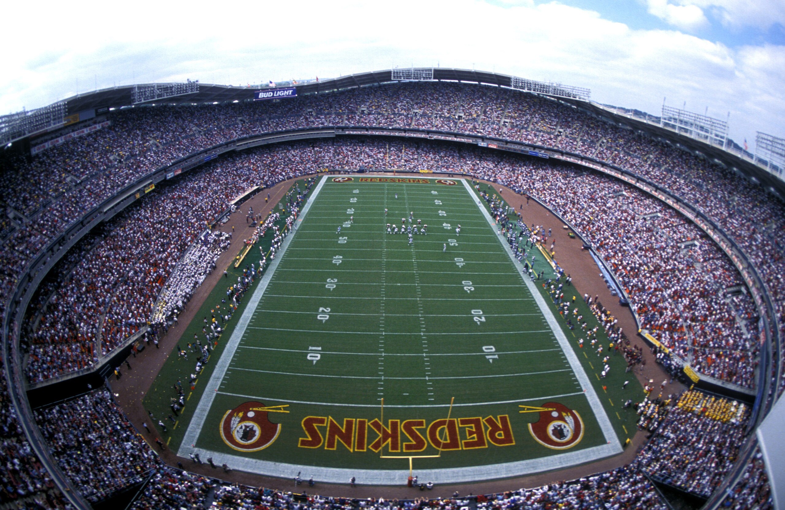 Robert F. Kennedy Memorial Stadium, home of the Washington Redskins, October 1995. (Photo by Al Messerschmidt/Getty Images) Robert F. Kennedy Memorial Stadium, home of the Washington Redskins, October 1995. (Photo by Al Messerschmidt/Getty Images)