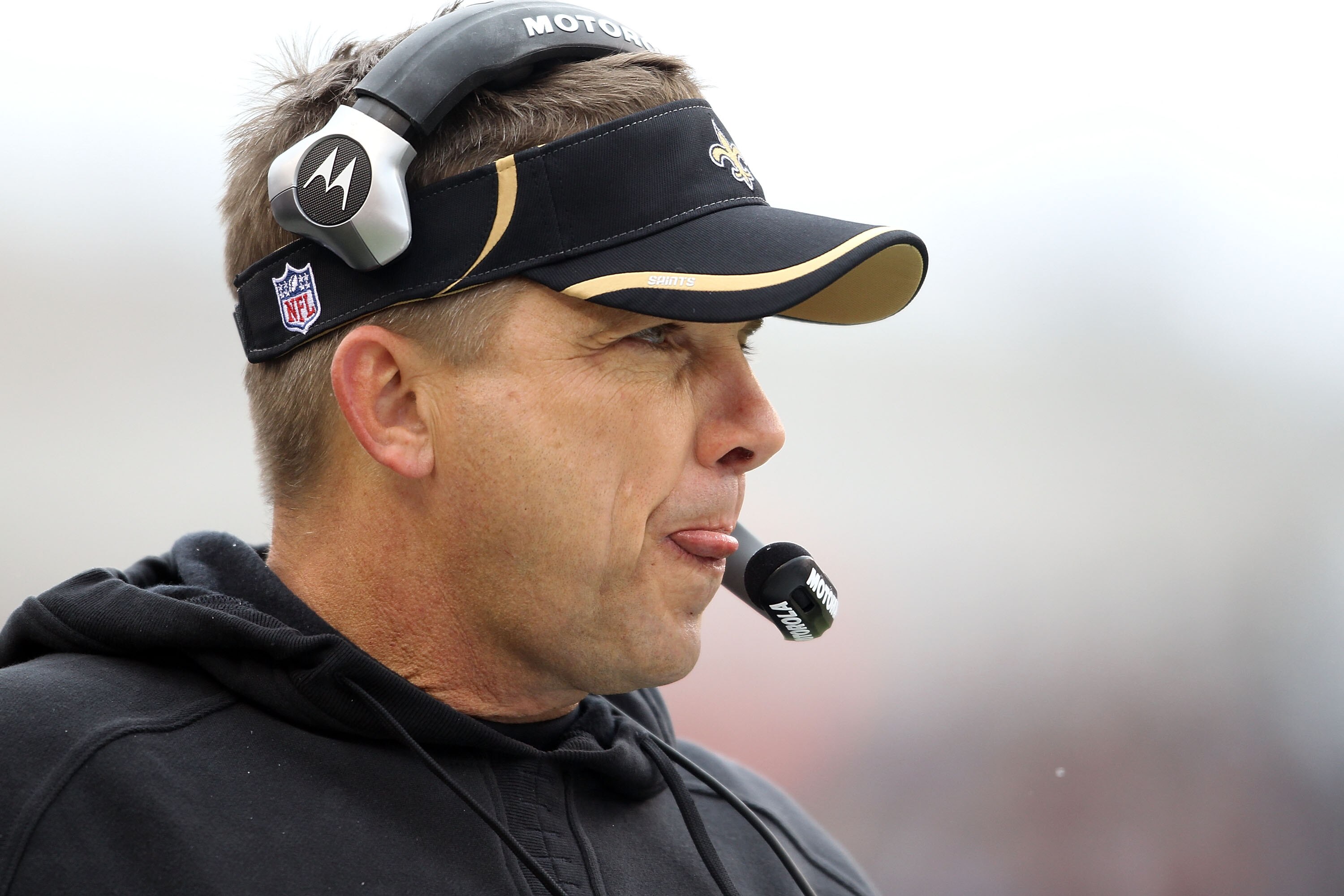 CINCINNATI, OH - DECEMBER 05:  Sean Payton the Head Coach of the New Orleans Saints watches play during the NFL game against the Cincinnati Bengals at Paul Brown Stadium on December 5, 2010 in Cincinnati, Ohio.  The Saints won 34-30.  (Photo by Andy Lyons