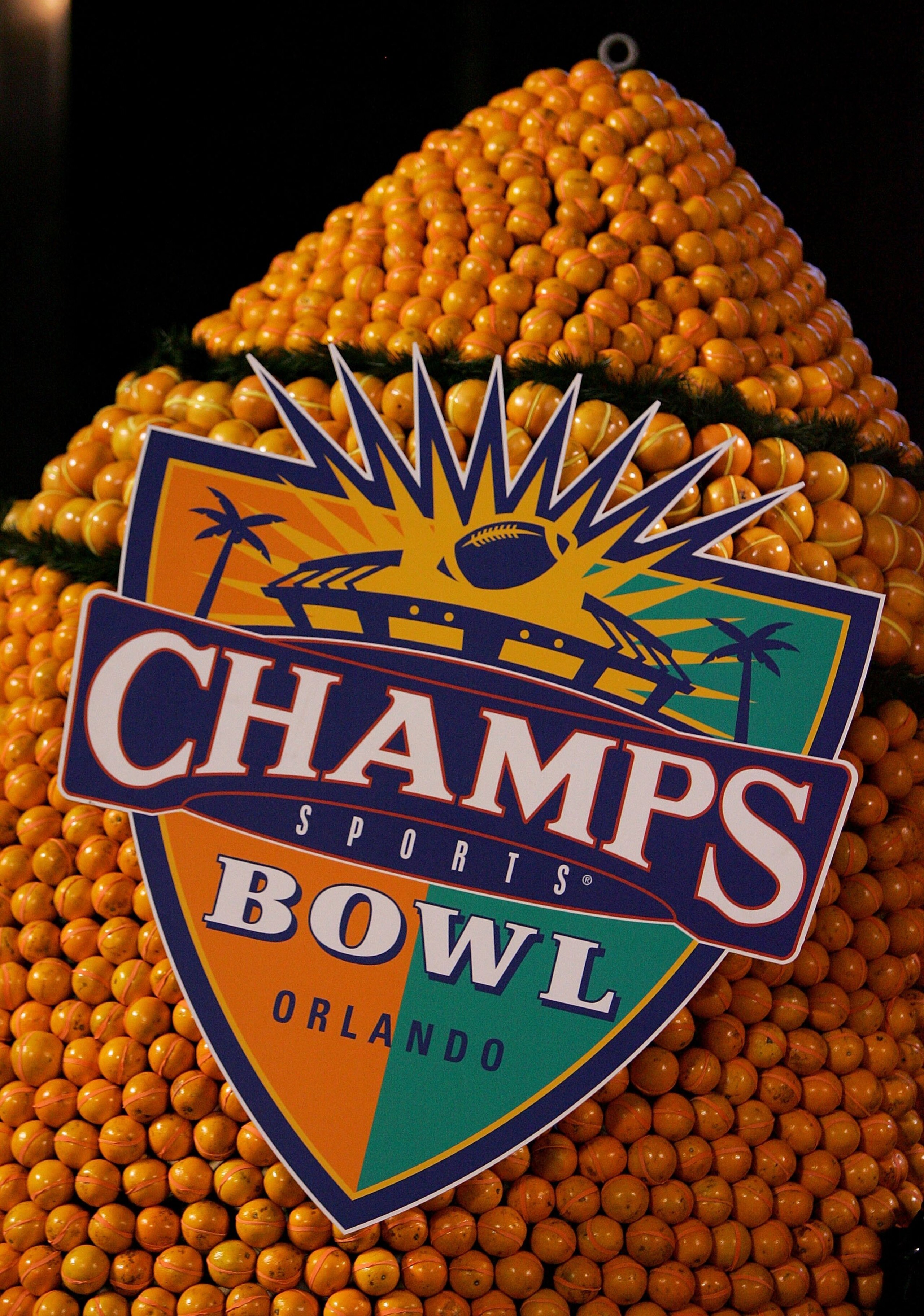 ORLANDO, FL - DECEMBER 28: The Champs Bowl float sits parked in the endzone on December 28, 2007 at the Citrus Bowl in Orlando, Florida. (Photo by Sam Greenwood/Getty Images) ORLANDO, FL - DECEMBER 28: The Champs Bowl float sits parked in the endzone on December 28, 2007 at the Citrus Bowl in Orlando, Florida. (Photo by Sam Greenwood/Getty Images)
