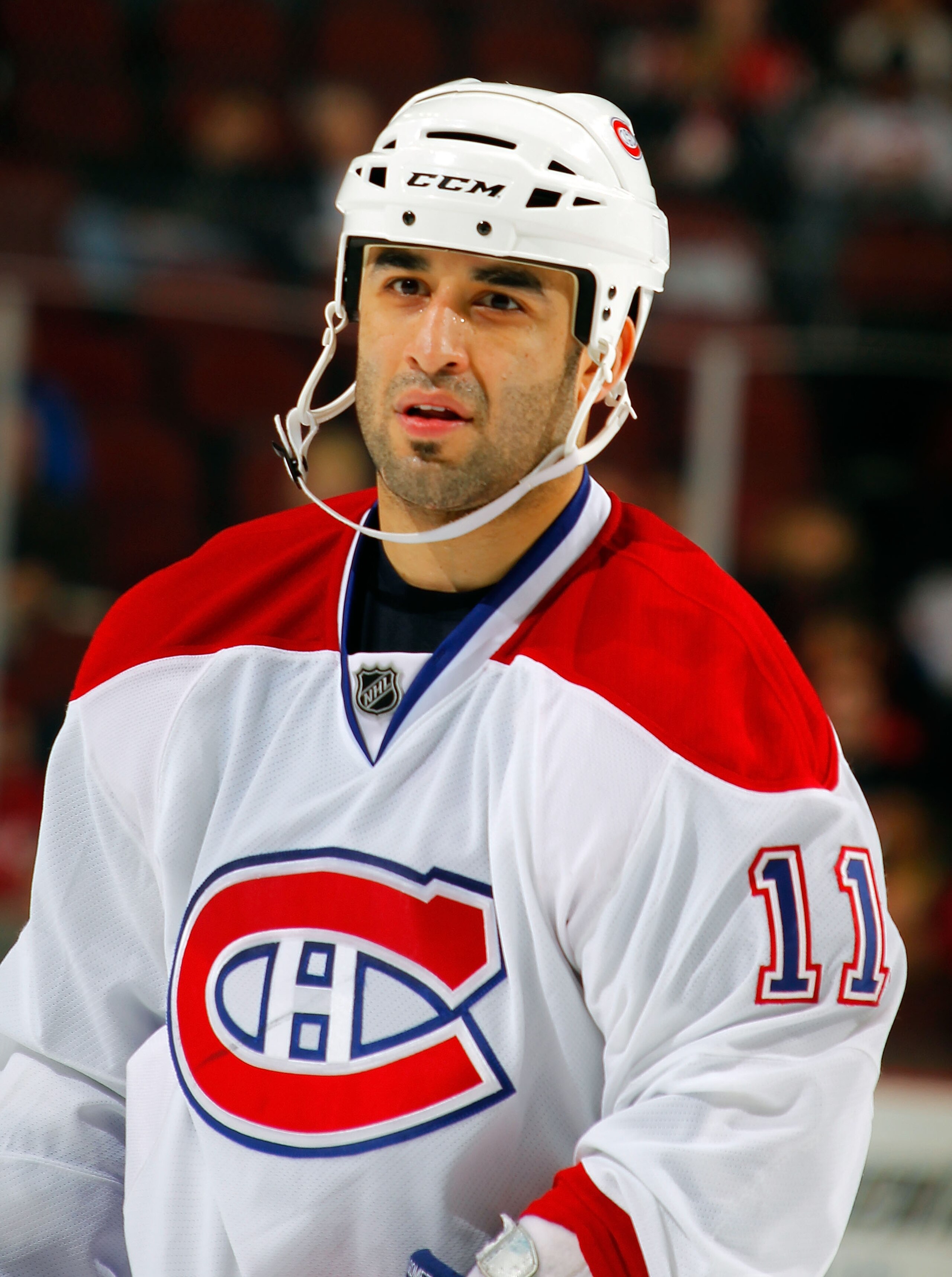 NEWARK, NJ - DECEMBER 02: Scott Gomez #11 of the Montreal Canadiens during a hockey game against the New Jersey Devils at the Prudential Center on December 2, 2010 in Newark, New Jersey. The Canadiens won 5-1. (Photo by Paul Bereswill/Getty Images) NEWARK, NJ - DECEMBER 02: Scott Gomez #11 of the Montreal Canadiens during a hockey game against the New Jersey Devils at the Prudential Center on December 2, 2010 in Newark, New Jersey. The Canadiens won 5-1. (Photo by Paul Bereswill/Getty Images)