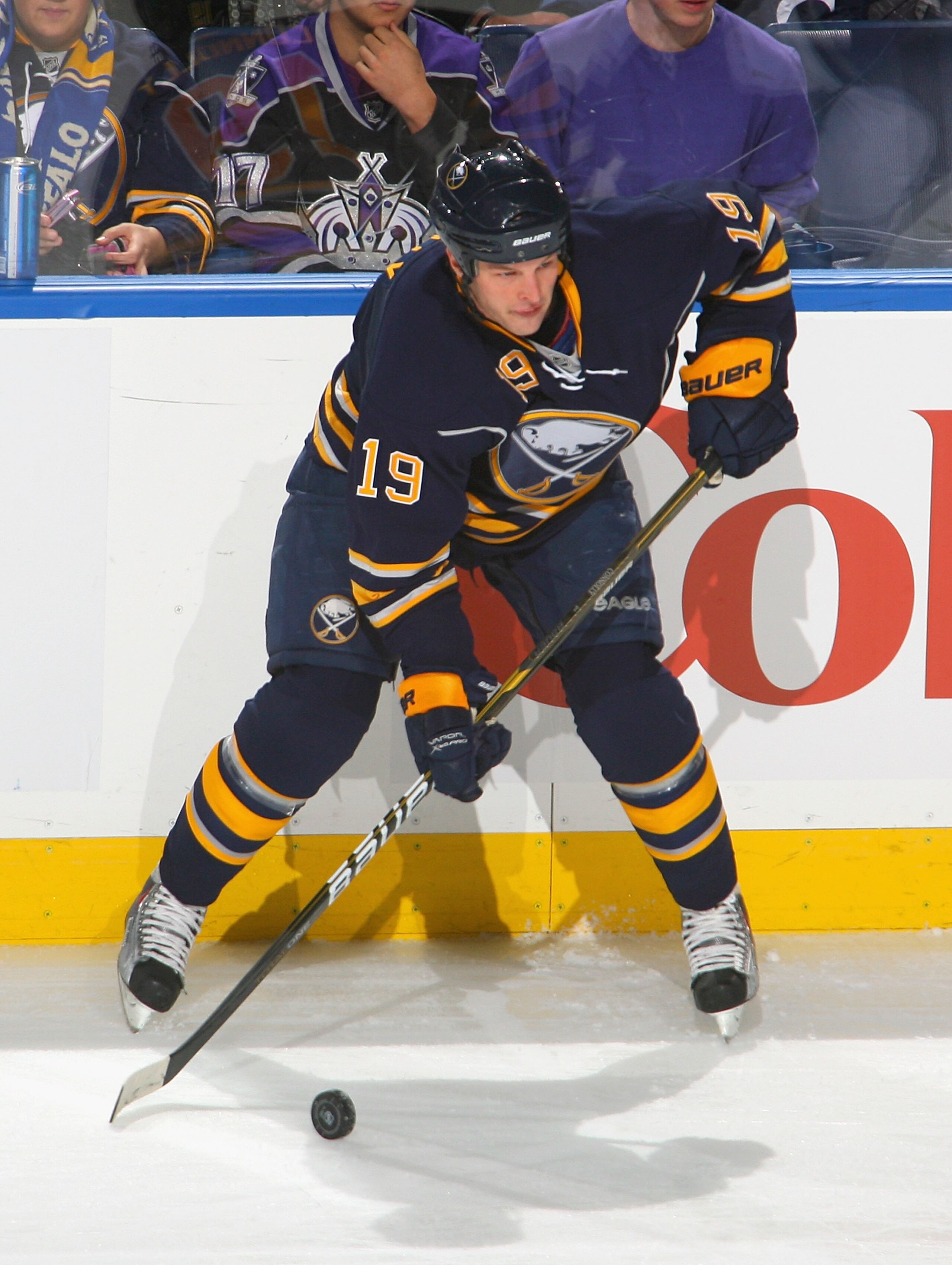 BUFFALO, NY - NOVEMBER 19: Tim Connolly #19 of the Buffalo Sabres skates against the Los Angeles Kings at HSBC Arena on November 19, 2010 in Buffalo, New York. Buffalo won 4-2. (Photo by Rick Stewart/Getty Images) BUFFALO, NY - NOVEMBER 19: Tim Connolly #19 of the Buffalo Sabres skates against the Los Angeles Kings at HSBC Arena on November 19, 2010 in Buffalo, New York. Buffalo won 4-2. (Photo by Rick Stewart/Getty Images)