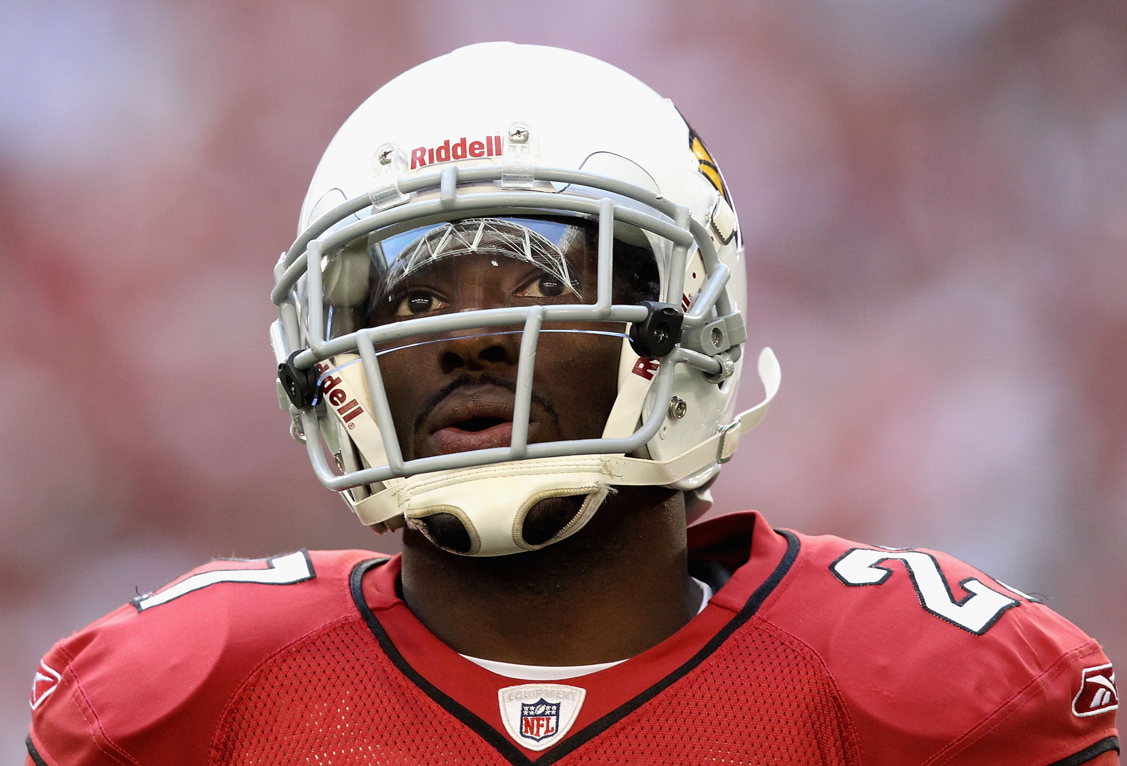 GLENDALE, AZ - DECEMBER 05:  Cornerback Michael Adams #27 of the Arizona Cardinals during the NFL game against the St. Louis Rams at the University of Phoenix Stadium on December 5, 2010 in Glendale, Arizona.  The Rams defeated the Cardinals 19-6.  (Photo