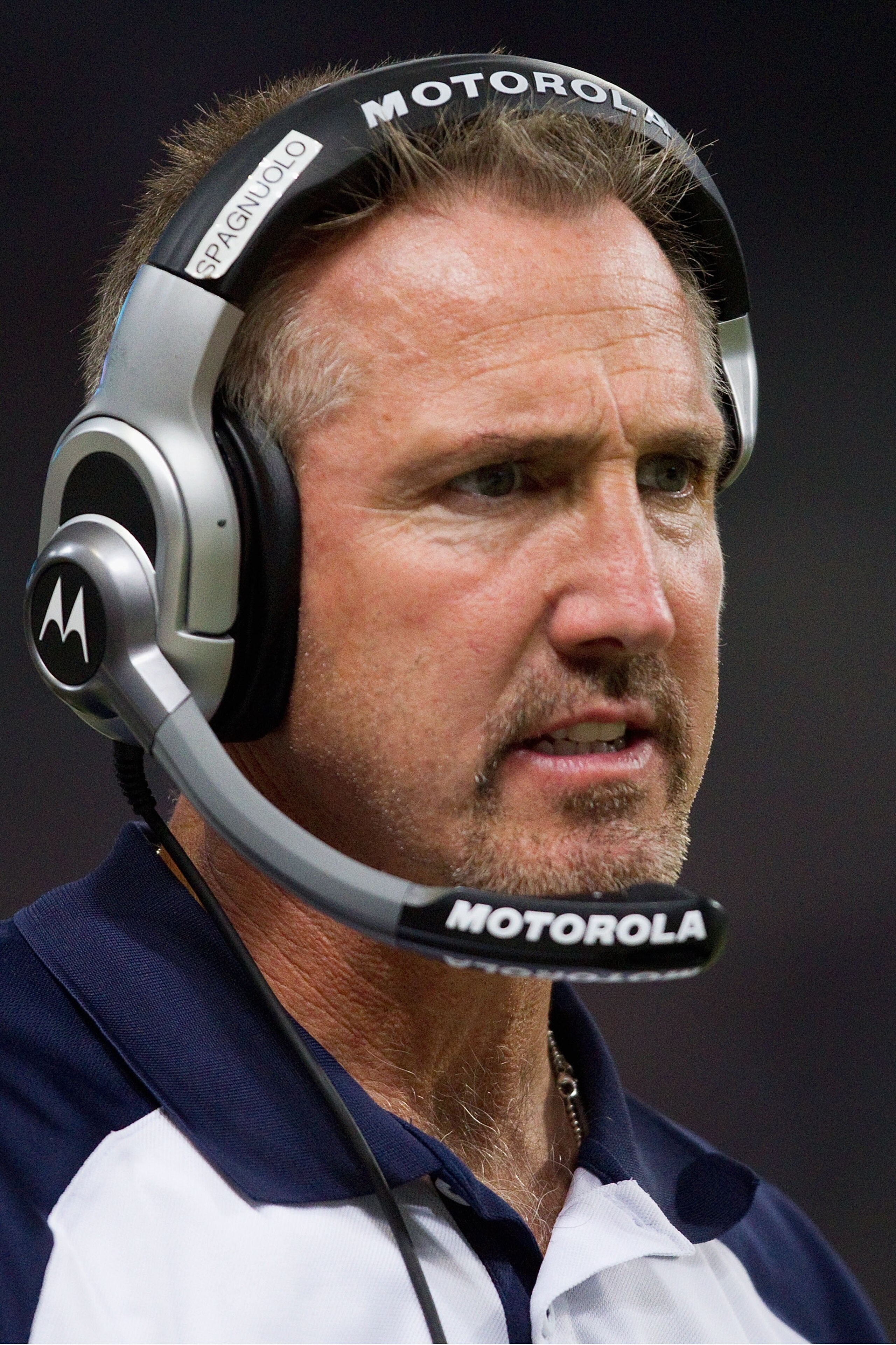 ST. LOUIS - NOVEMBER 21: Head coach Steve Spagnuolo of the St. Louis Rams looks on from the sideline against the Atlanta Falcons at the Edward Jones Dome on November 21, 2010 in St. Louis, Missouri. The Falcons beat the Rams 34-17. (Photo by Dilip Vishw ST. LOUIS - NOVEMBER 21: Head coach Steve Spagnuolo of the St. Louis Rams looks on from the sideline against the Atlanta Falcons at the Edward Jones Dome on November 21, 2010 in St. Louis, Missouri. The Falcons beat the Rams 34-17. (Photo by Dilip Vishw