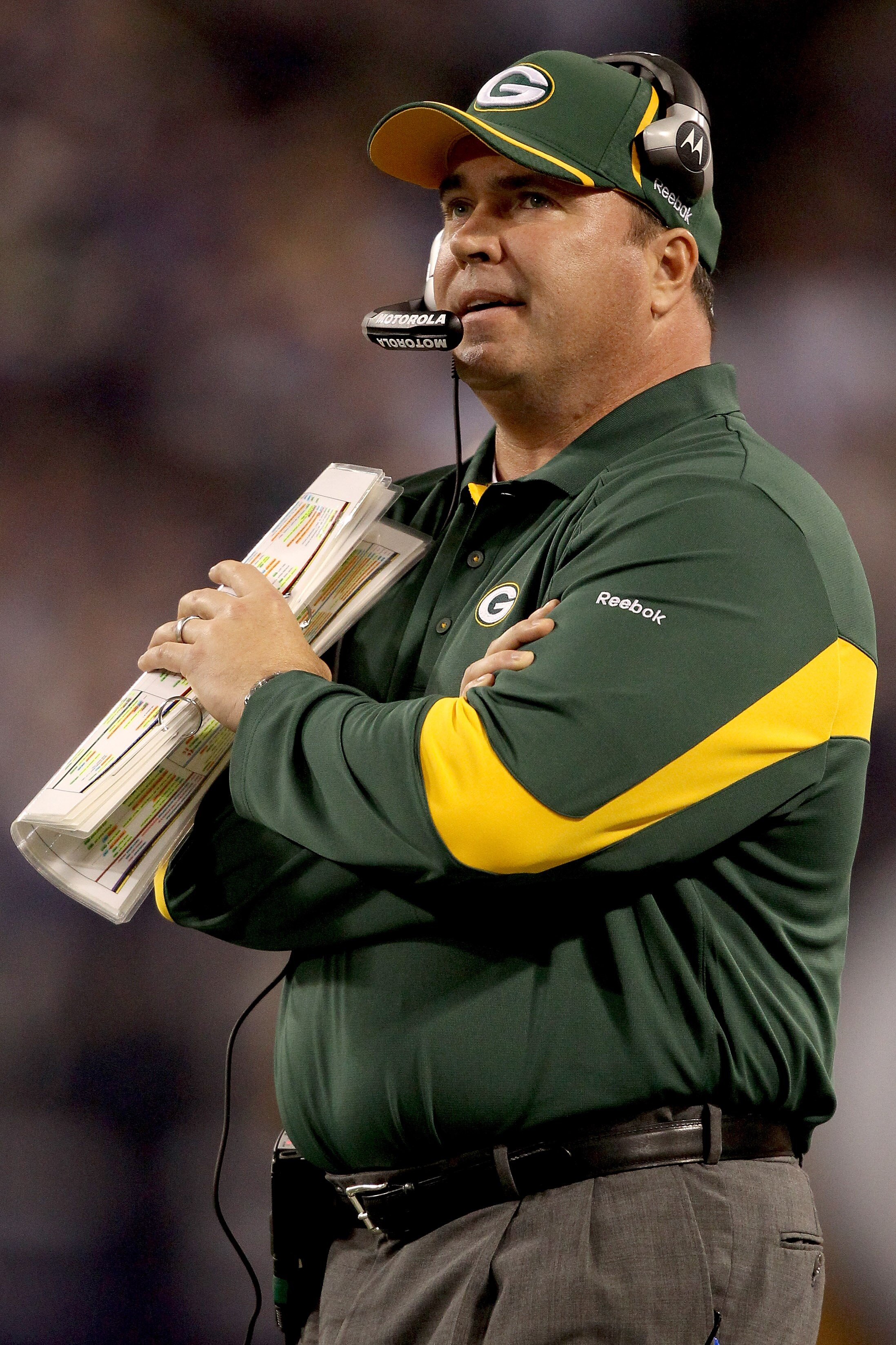 MINNEAPOLIS - NOVEMBER 21:  Head Coach Mike McCarthy of the Green Bay Packers on the sidelines against the Minnesota Vikings at the Hubert H. Humphrey Metrodome on November 21, 2010 in Minneapolis, Minnesota.  (Photo by Matthew Stockman/Getty Images)