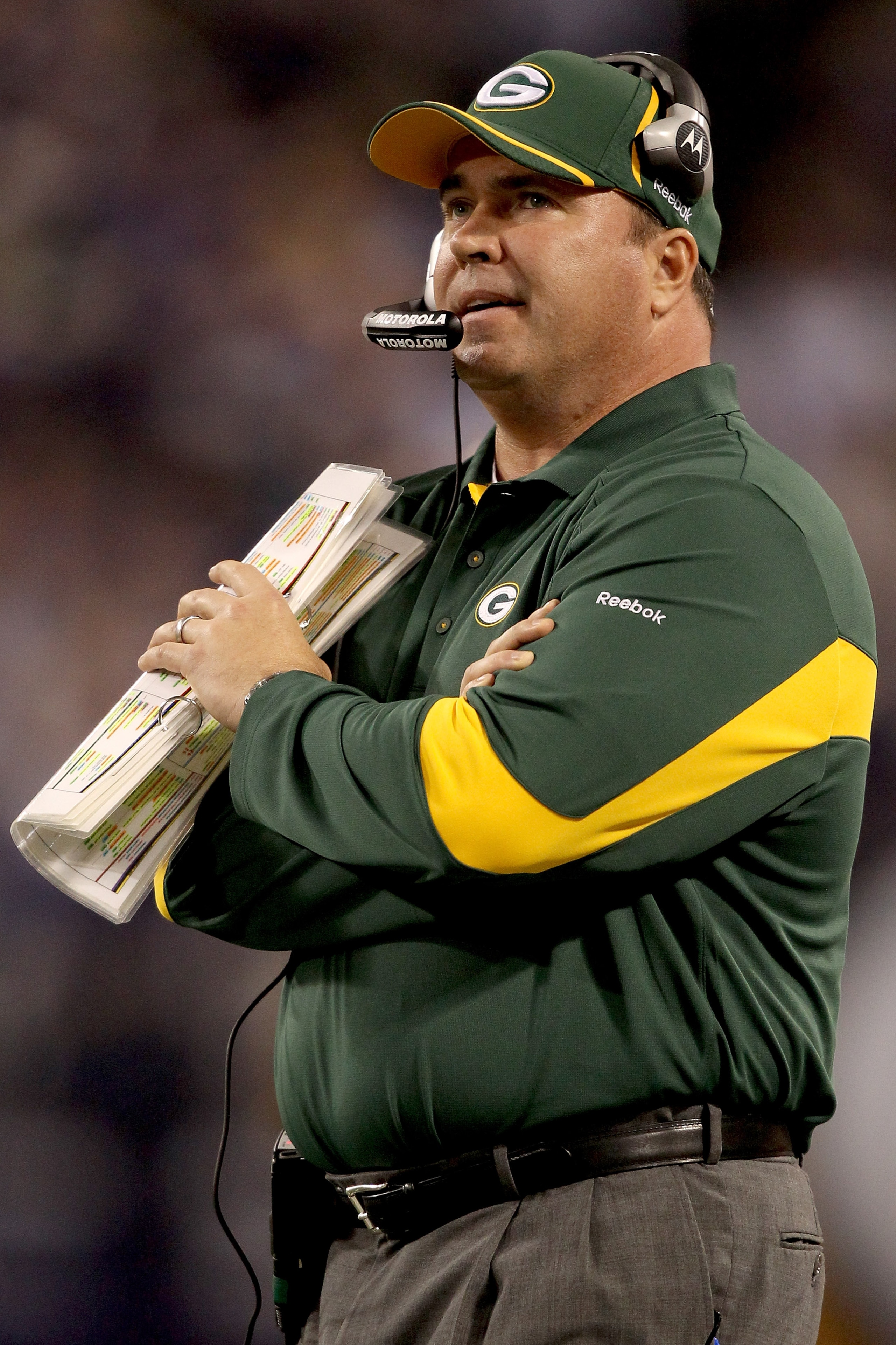 MINNEAPOLIS - NOVEMBER 21: Head Coach Mike McCarthy of the Green Bay Packers on the sidelines against the Minnesota Vikings at the Hubert H. Humphrey Metrodome on November 21, 2010 in Minneapolis, Minnesota. (Photo by Matthew Stockman/Getty Images) MINNEAPOLIS - NOVEMBER 21: Head Coach Mike McCarthy of the Green Bay Packers on the sidelines against the Minnesota Vikings at the Hubert H. Humphrey Metrodome on November 21, 2010 in Minneapolis, Minnesota. (Photo by Matthew Stockman/Getty Images)