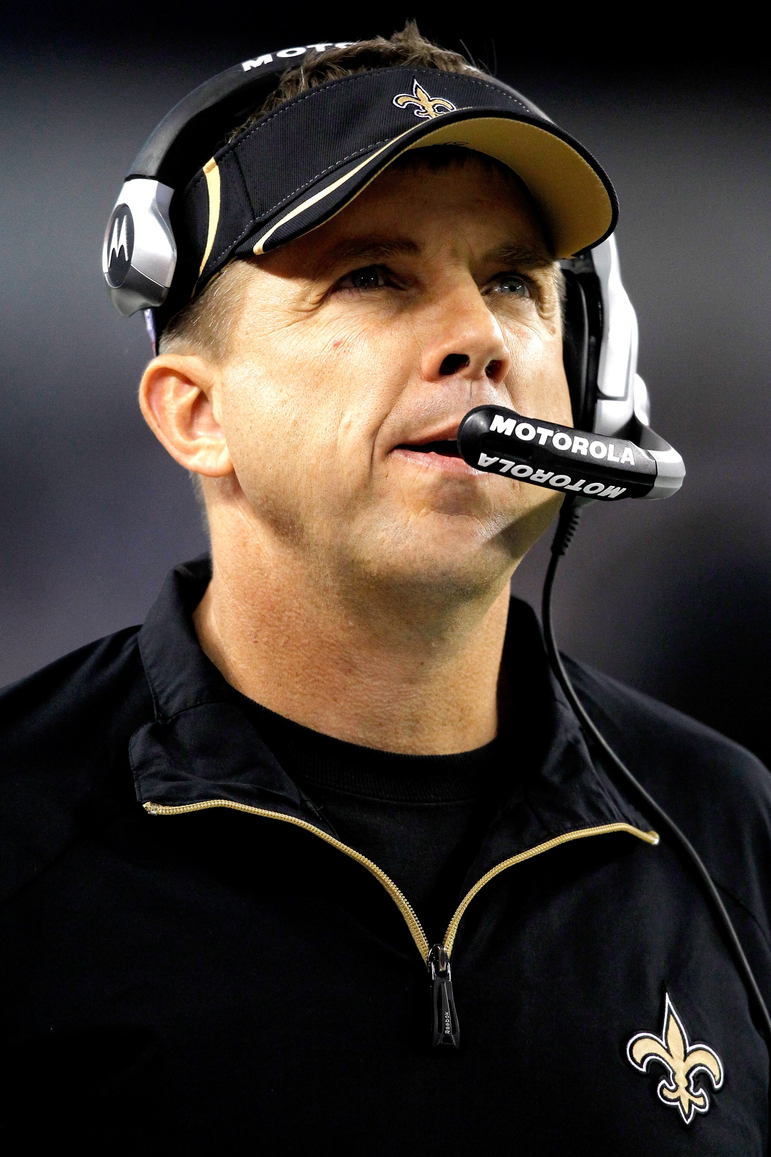 ARLINGTON, TX - NOVEMBER 25: Head coach Sean Payton of the New Orleans Saints on the sidelines against the Dallas Cowboys at Cowboys Stadium on November 25, 2010 in Arlington, Texas. (Photo by Matthew Stockman/Getty Images) ARLINGTON, TX - NOVEMBER 25: Head coach Sean Payton of the New Orleans Saints on the sidelines against the Dallas Cowboys at Cowboys Stadium on November 25, 2010 in Arlington, Texas. (Photo by Matthew Stockman/Getty Images)