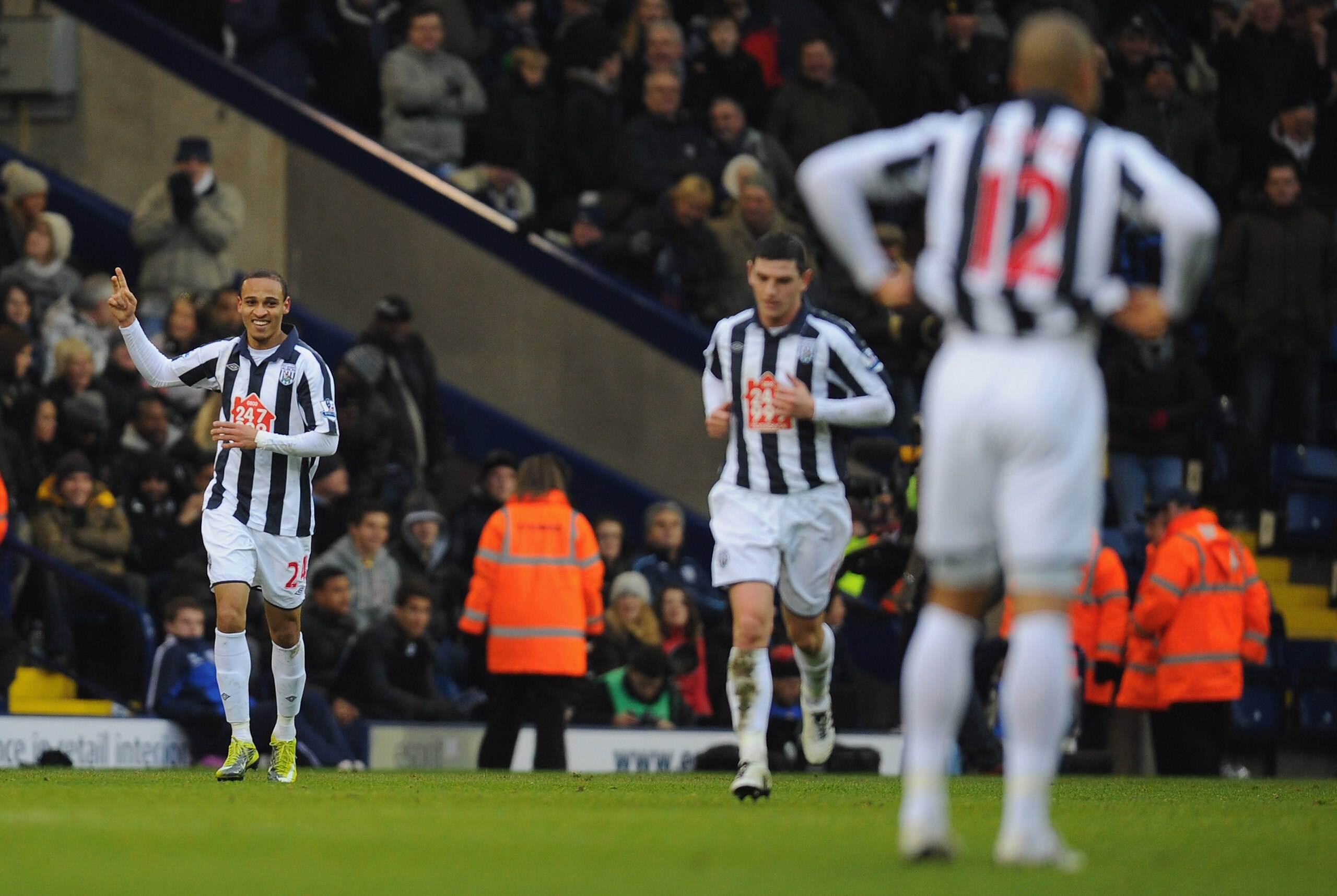 WEST BROMWICH, ENGLAND - DECEMBER 05:  Peter Odemwingie of West Bromwich Albion celebrates his second goal during the Barclays Premier League match between West Bromwich Albion and Newcastle United at The Hawthorns on December 5, 2010 in West Bromwich, En