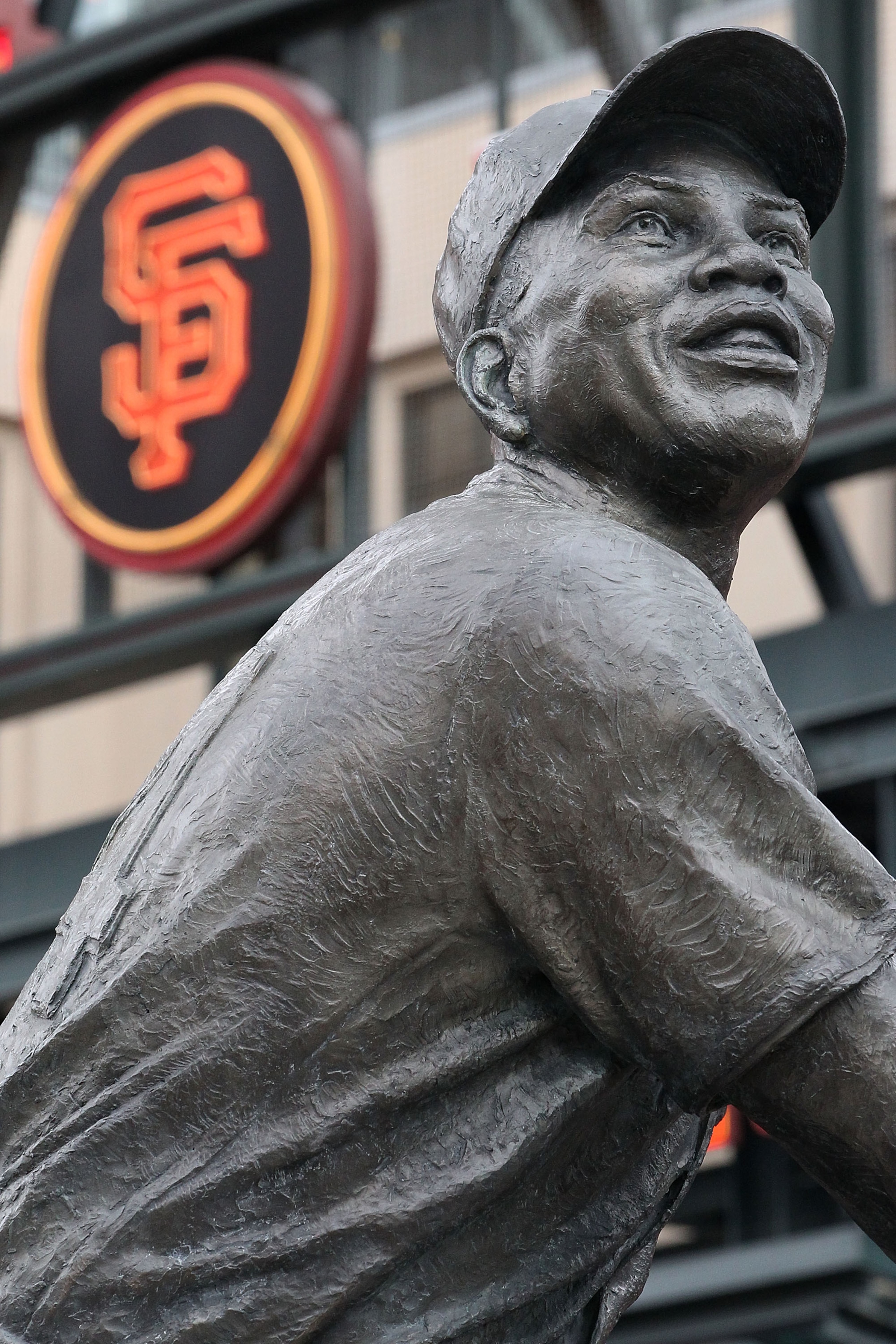 SAN FRANCISCO - OCTOBER 28:  A statue of baseball legend Willie Mays in Willie Mays Plaza before Game Two of the 2010 MLB World Series between the San Francisco Giants and the Texas Rangers at AT&T Park on October 28, 2010 in San Francisco, California.  (
