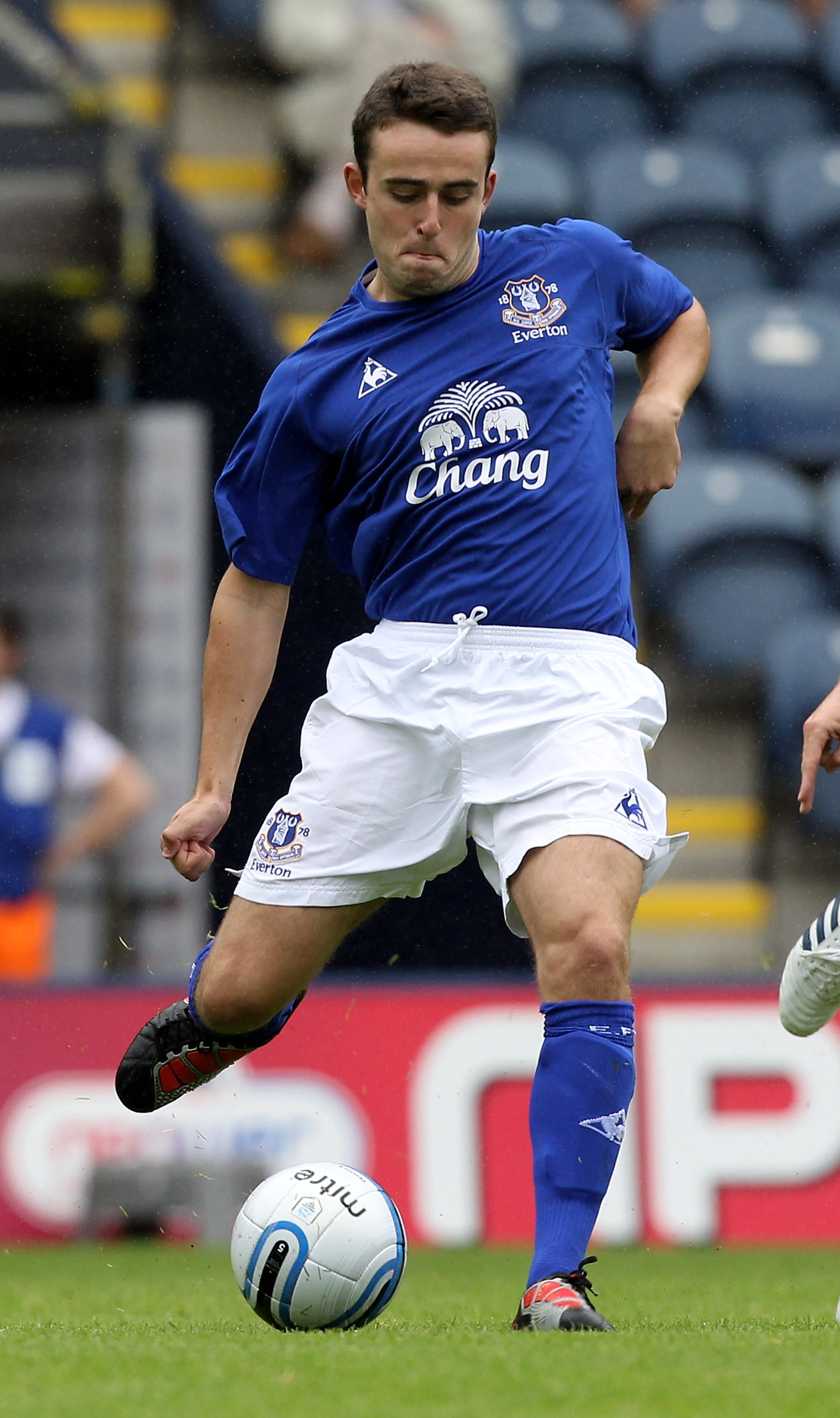 PRESTON, LANCASHIRE - JULY 24: Jose Baxter of Everton runs with the ball during the pre season friendly match between Preston North End and Everton at Deepdale on July 24, 2010 in Preston, Lancashire. (Photo by David Rogers/Getty Images) PRESTON, LANCASHIRE - JULY 24: Jose Baxter of Everton runs with the ball during the pre season friendly match between Preston North End and Everton at Deepdale on July 24, 2010 in Preston, Lancashire. (Photo by David Rogers/Getty Images)
