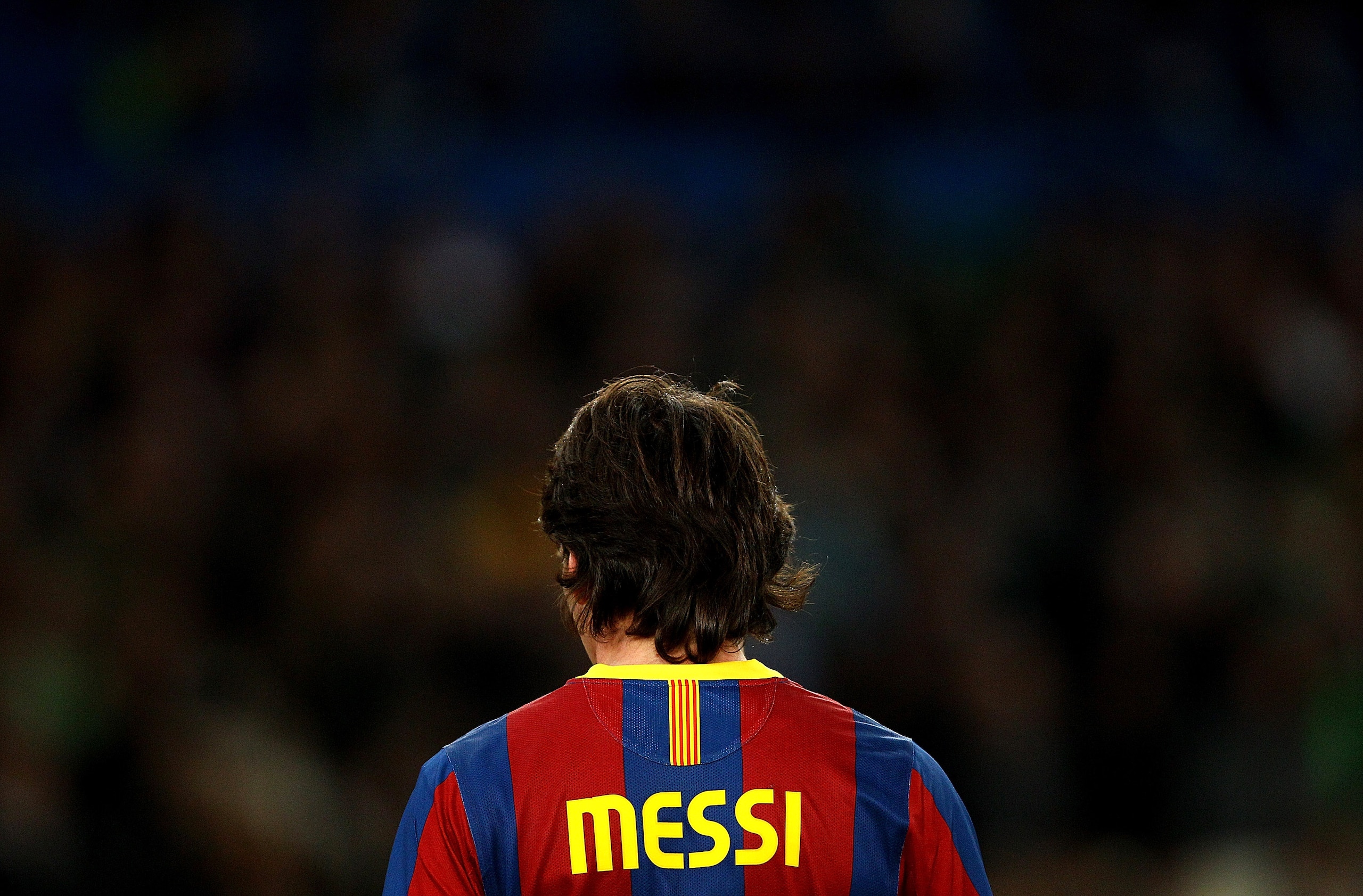 ATHENS, GREECE - NOVEMBER 24:  Lionel Messi of Barcelona is pictured during the UEFA Champions League Group D match between Panathinaikos FC and FC Barcelona at OAKA Spiros Louis Stadium on November 24, 2010 in Athens, Greece.  (Photo by Vladimir Rys/Gett