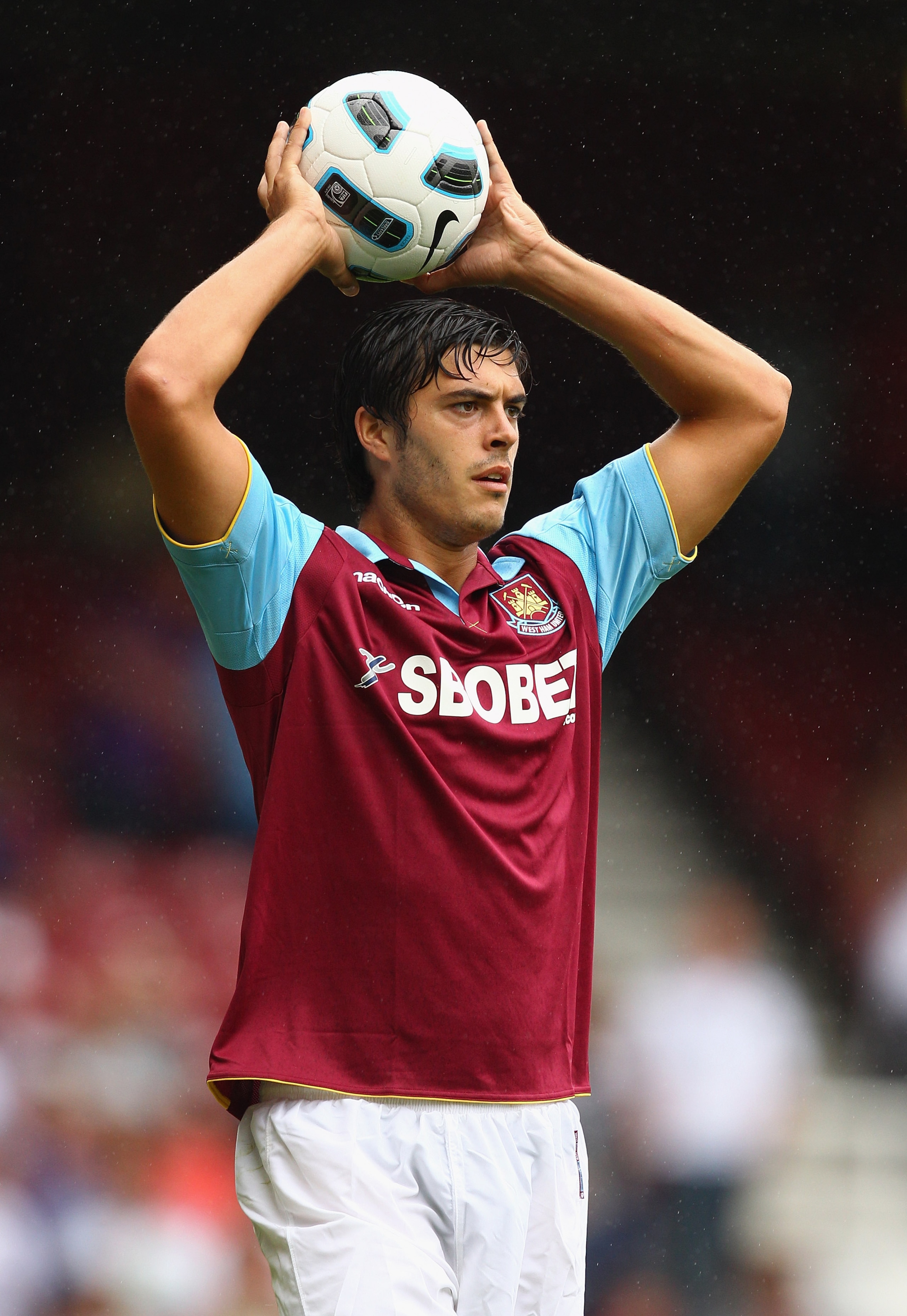 LONDON, ENGLAND - AUGUST 07:  James Tomkins of West Ham in action during the pre-season friendly match between West Ham United and Deportivo La Coruna at Upton Park on August 7, 2010 in London, England.  (Photo by Richard Heathcote/Getty Images)