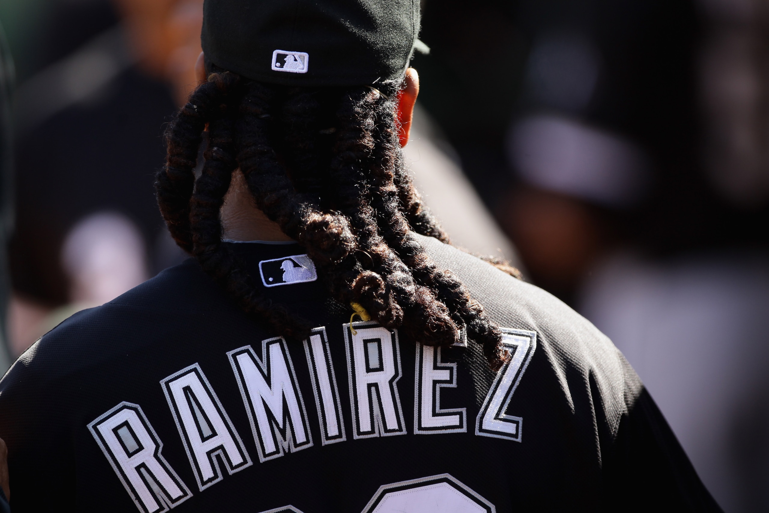 OAKLAND, CA - SEPTEMBER 22:  Manny Ramirez #99 of the Chicago White Sox walks through the dugout before their game against the Oakland Athletics at the Oakland-Alameda County Coliseum on September 22, 2010 in Oakland, California.  (Photo by Ezra Shaw/Gett
