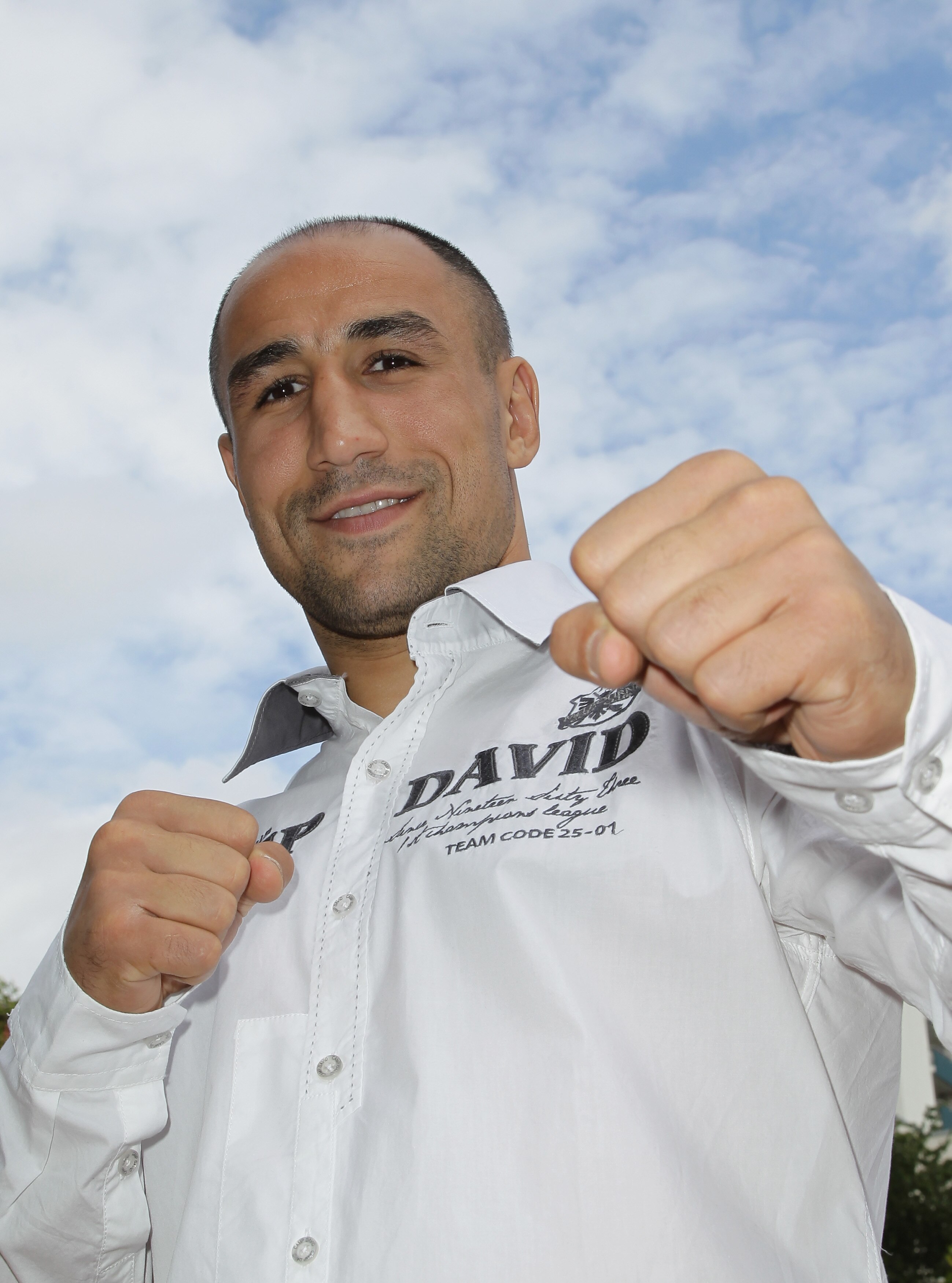 BERLIN - SEPTEMBER 16:  Boxer Arthur Abraham poses during a press conference on September 16, 2010 in Berlin, Germany. Abraham signed a co-operation with German retail clothes company Camp David.  (Photo by Andreas Rentz/Getty Images)