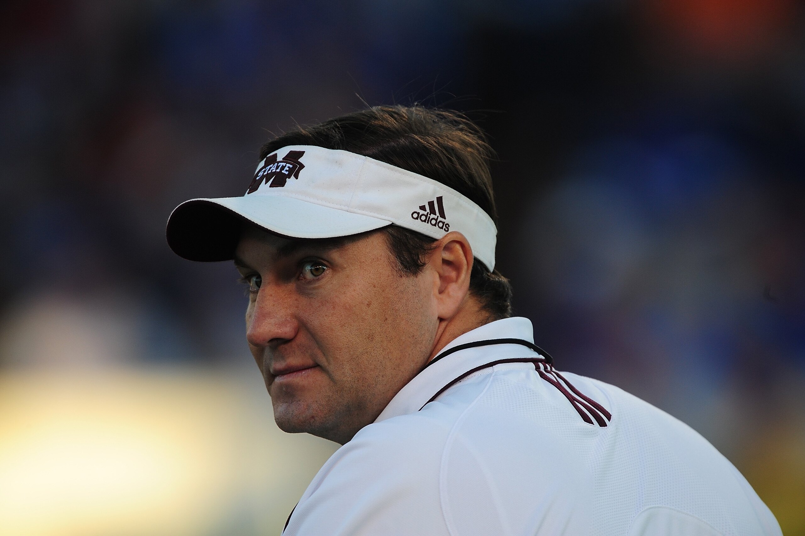 STARKVILLE, MS - OCTOBER 24: Head coach Dan Mullen of the Mississippi State Bulldogs, during pre game warm up against the Florida Gators, at Davis Wade Stadium on October 24, 2009 in Starkville, Mississippi (Photo by Rick Dole/Getty Images) STARKVILLE, MS - OCTOBER 24: Head coach Dan Mullen of the Mississippi State Bulldogs, during pre game warm up against the Florida Gators, at Davis Wade Stadium on October 24, 2009 in Starkville, Mississippi (Photo by Rick Dole/Getty Images)