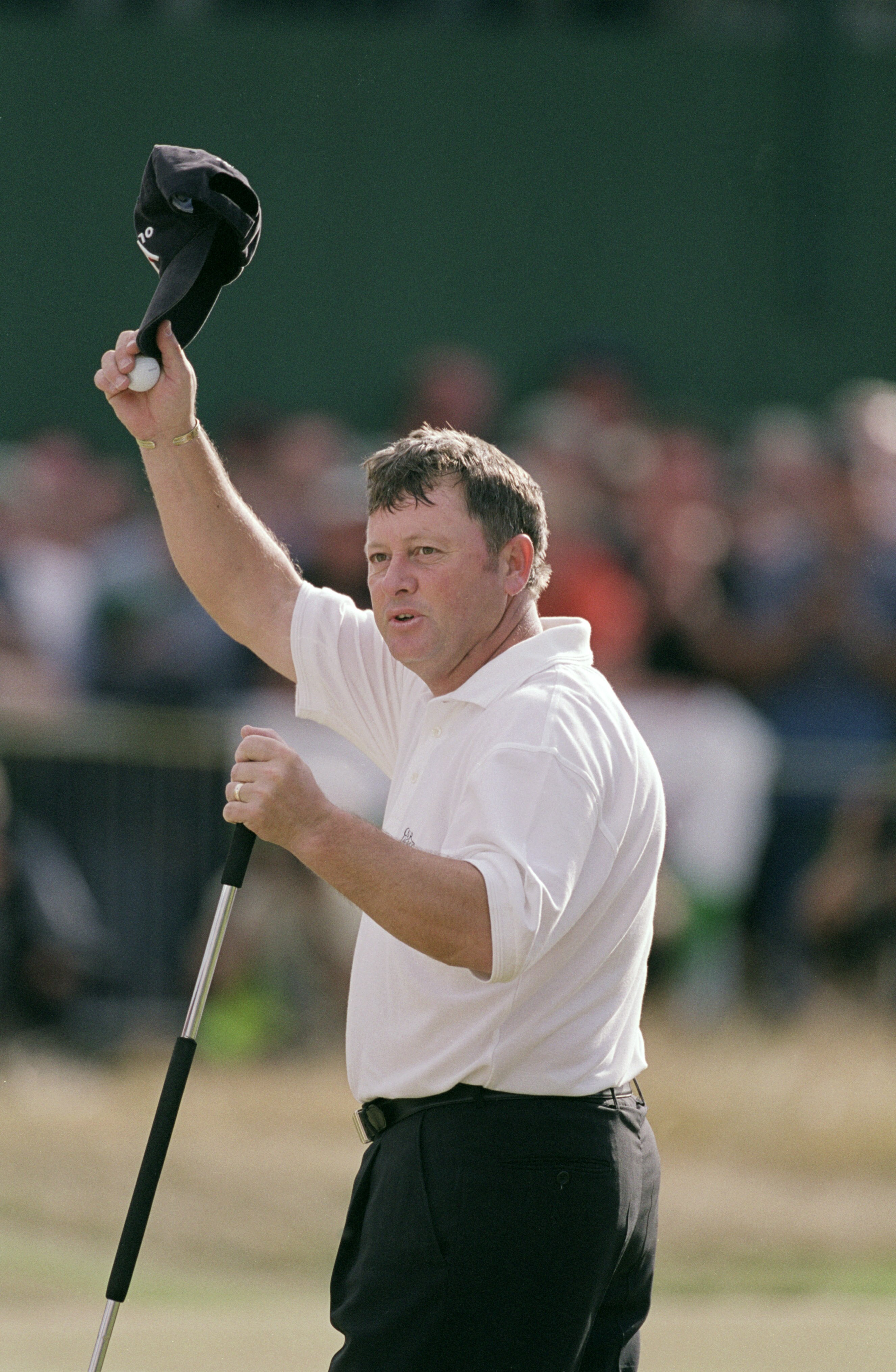 22 Jul 2001:  Ian Woosnam of Wales acknowledges the crowd on the 18th  during the 130th British Open Championship held at Royal Lytham and St Annes in Lancashire, England. Mandatrory credit: Andrew Redington/Allsport