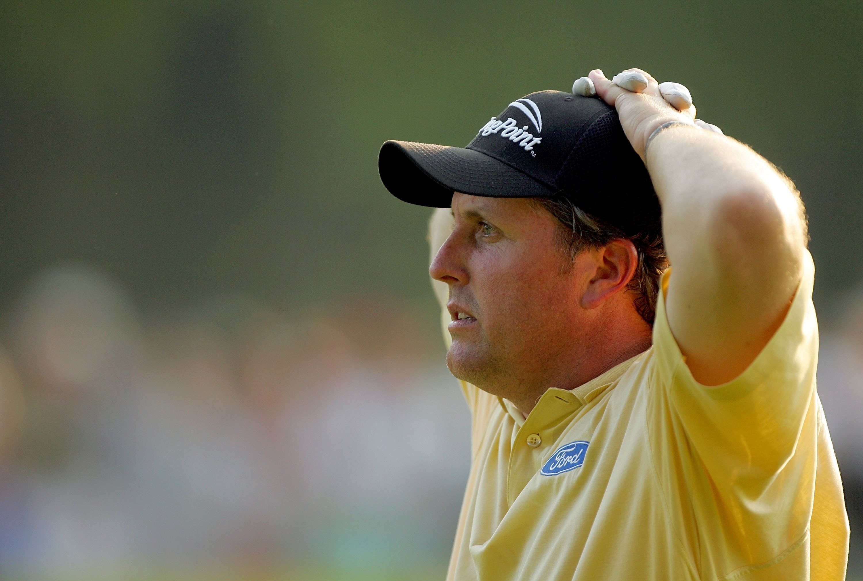 MAMARONECK, NY - JUNE 18:  Phil Mickelson waits on the fairway on the 18th hole during the final round of the 2006 US Open Championship at Winged Foot Golf Club on June 18, 2006 in Mamaroneck, New York. Geoff Ogilvy won the US Open with a one stroke victo