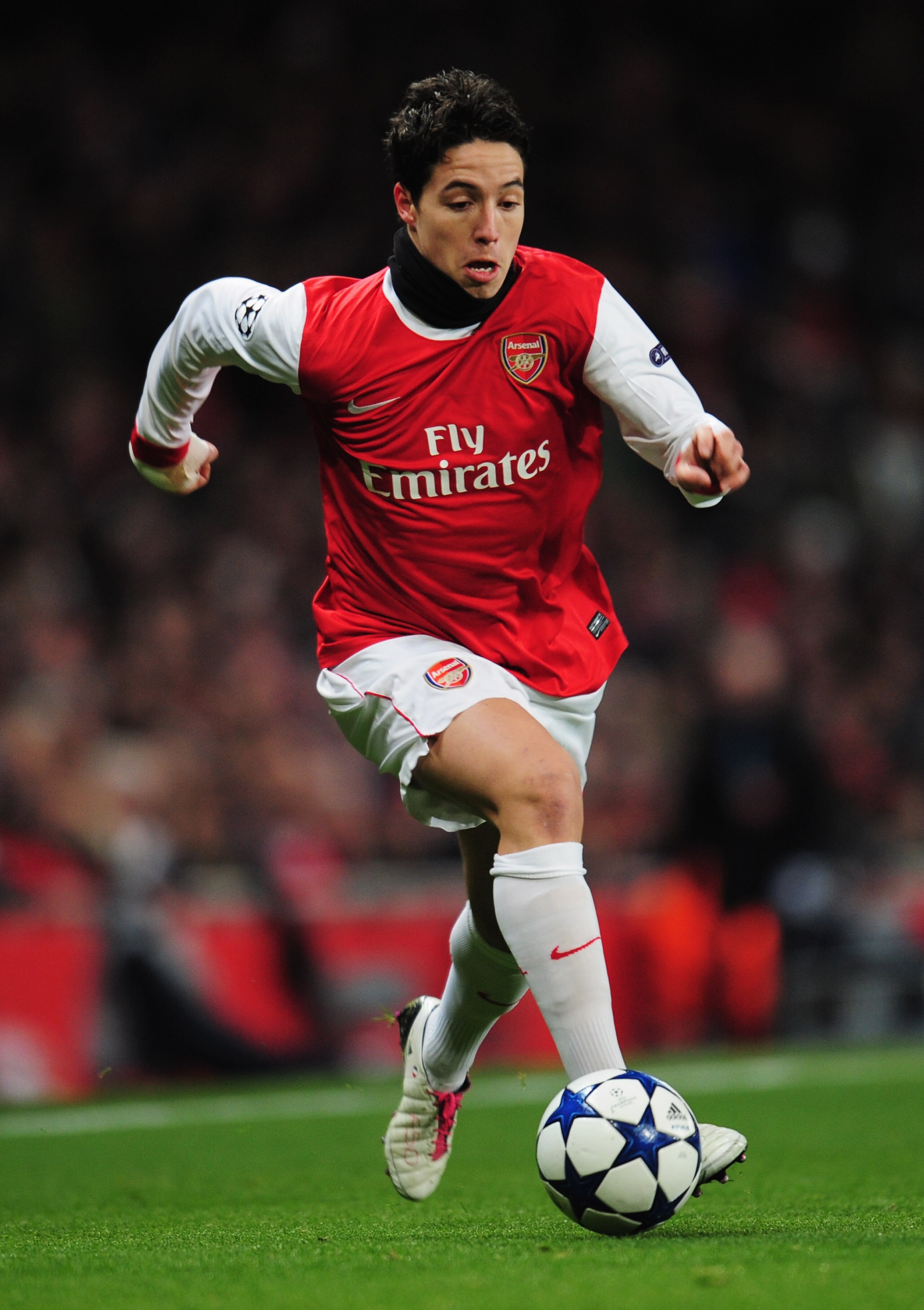 LONDON, ENGLAND - DECEMBER 08:  Samir Nasri of Arsenal in action during the UEFA Champions League Group H match between Arsenal and FK Partizan Belgrade at the Emirates Stadium on December 8, 2010 in London, England.  (Photo by Shaun Botterill/Getty Image