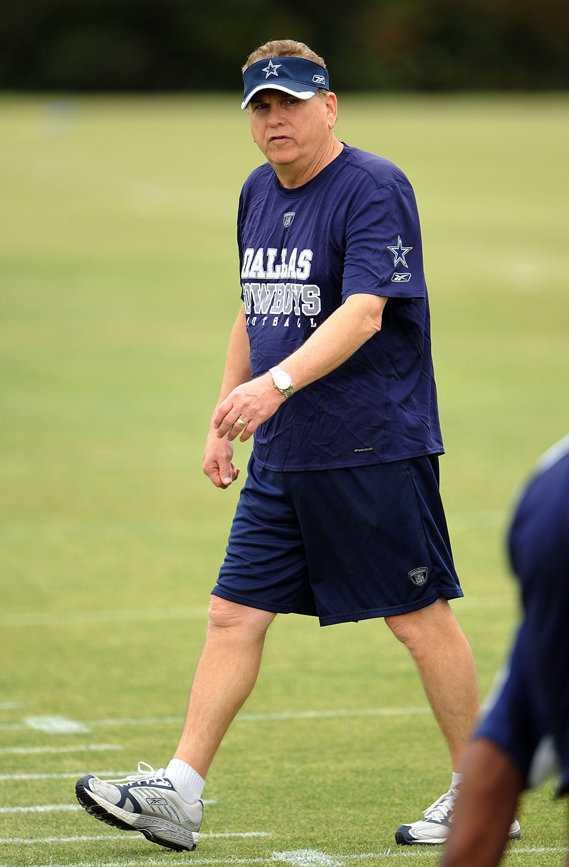 IRVING, TX - MAY 01:  Secondary coach Dave Campo of the Dallas Cowboys during rookie mini camp on May 1, 2009 in Irving, Texas.  (Photo by Ronald Martinez/Getty Images)