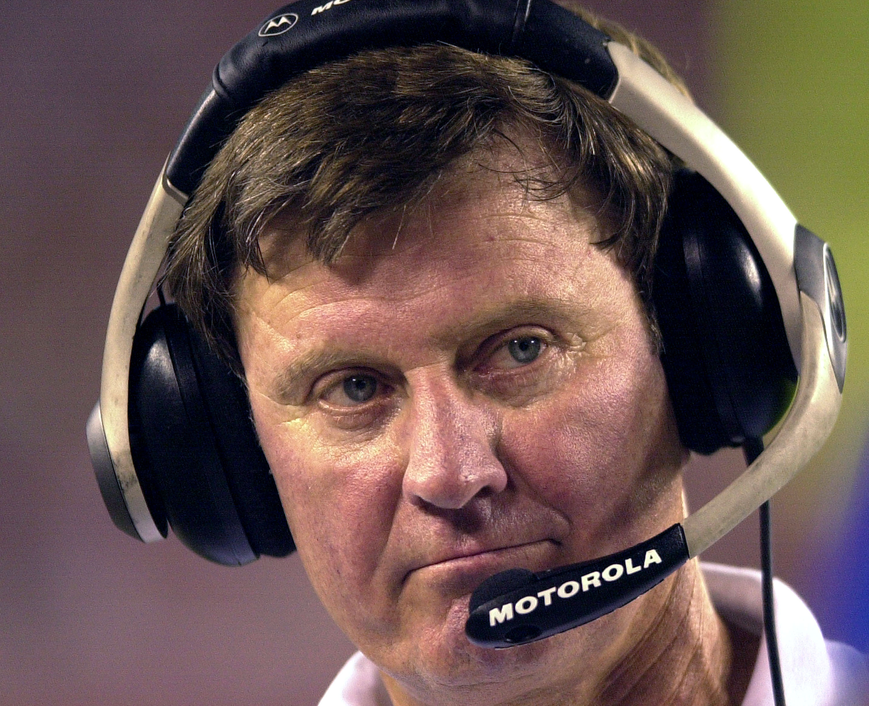 Washington Redskins coach Steve Spurrier on the sidelines at Raymond James Stadium, Tampa, Florida, August 8, 2002.  (Photo by Al Messerschmidt/Getty Images)