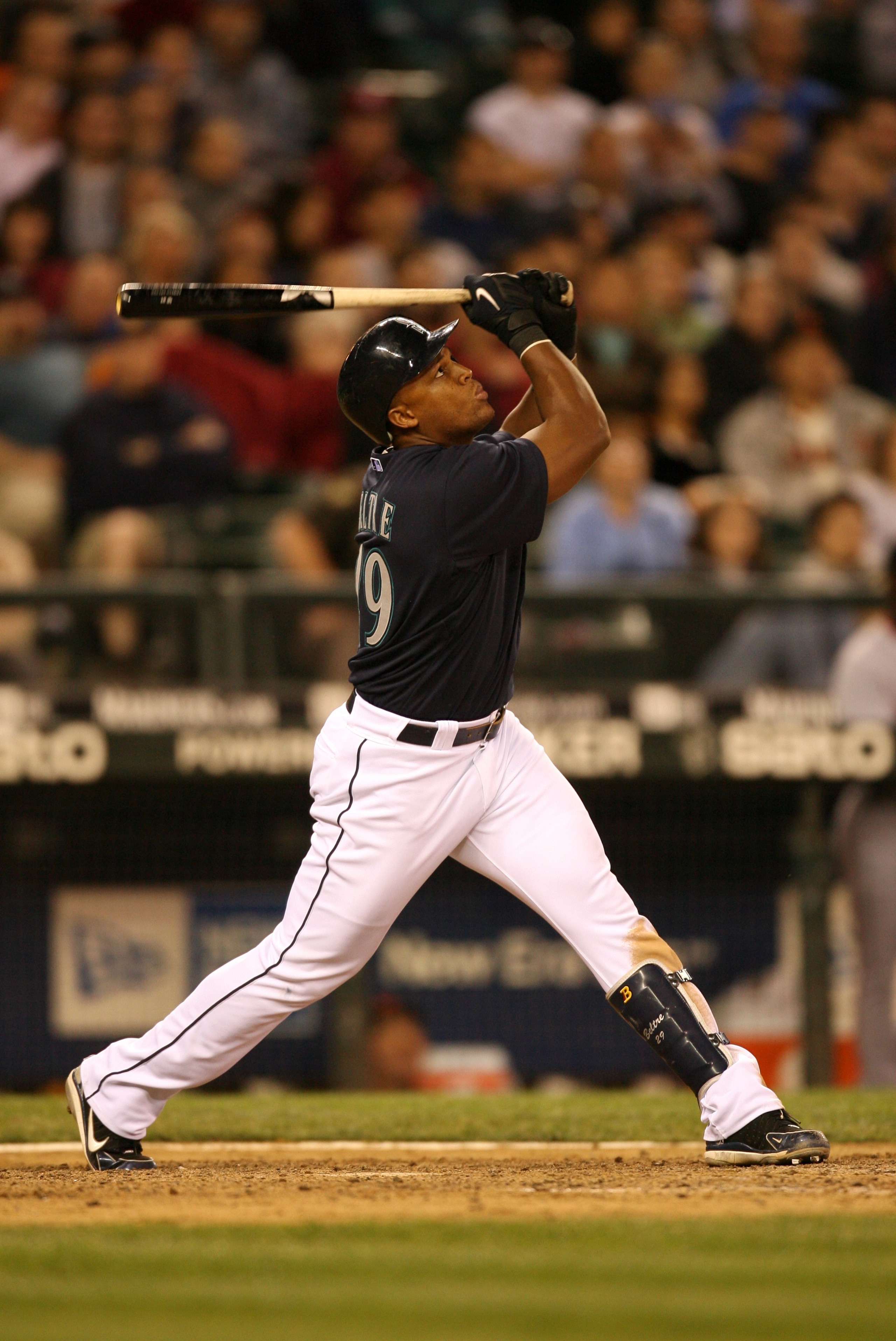 SEATTLE - MAY 22:  Adrian Beltre #29 of the Seattle Mariners bats during the game against the San Francisco Giants on May 22, 2009 in Seattle, Washington. The Mariners defeated the Giants 2-1 in twelve innings. (Photo by Otto Greule Jr/Getty Images)