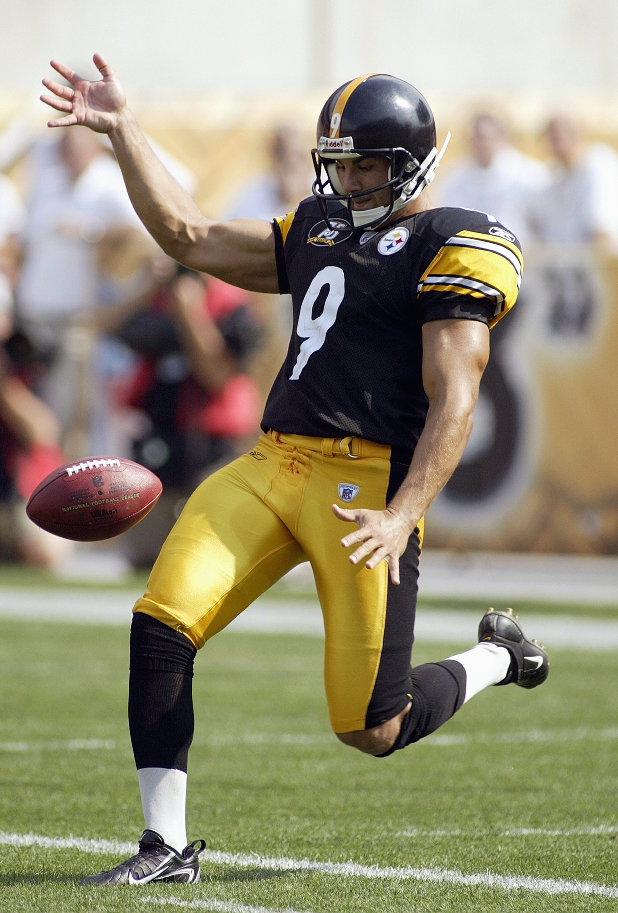 PITTSBURGH - OCTOBER 7: Daniel Sepulveda #9 of the Pittsburgh Steelers punts the ball during the NFL game against the Seattle Seahawks at Heinz Field October 7, 2007 in Pittsburgh, Pennsylvania. The Steelers won 21-0. (Photo by Rick Stewart/Getty Images)