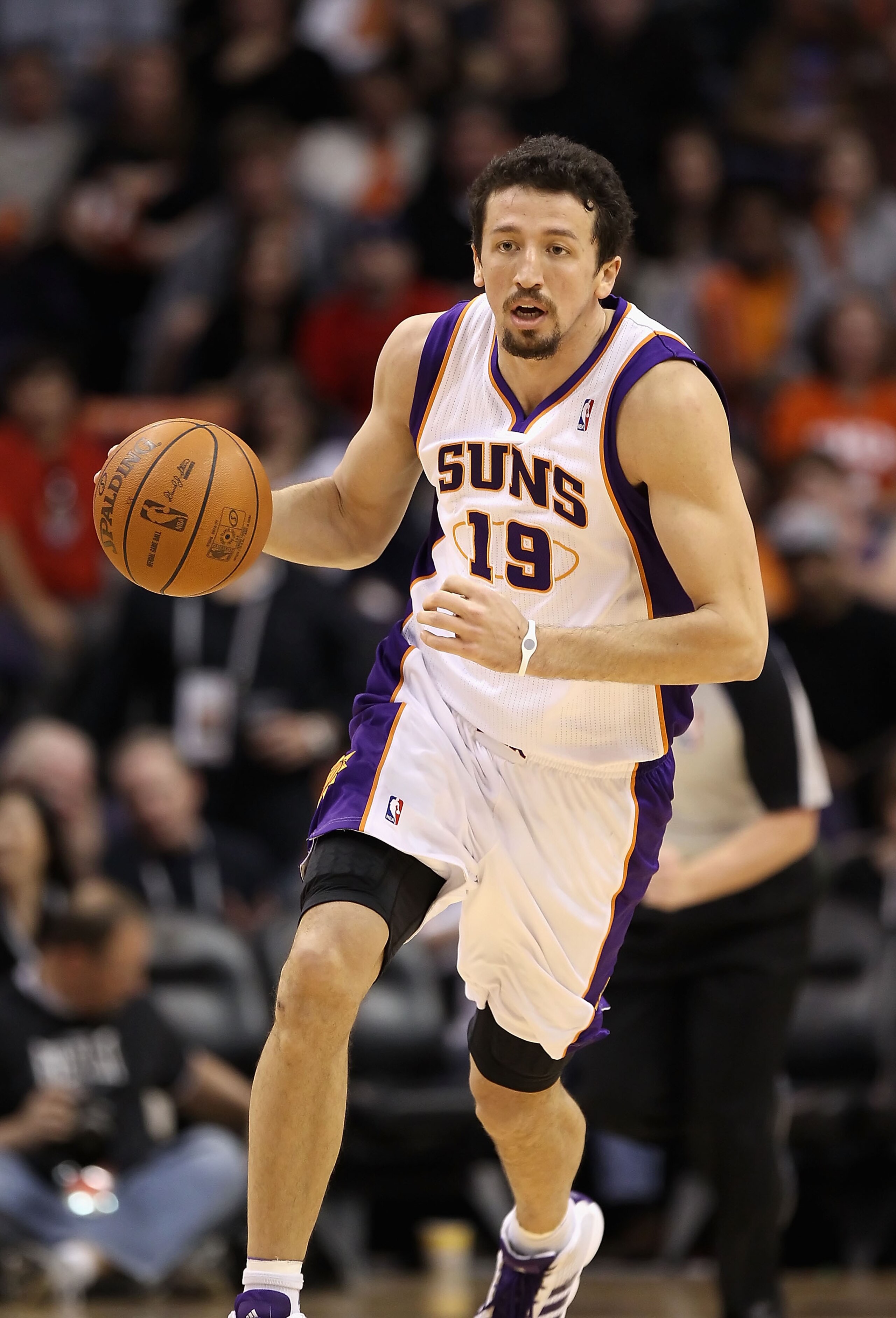 PHOENIX - NOVEMBER 24: Hedo Turkoglu #19 of the Phoenix Suns handles the ball during the NBA game against the Chicago Bulls at US Airways Center on November 24, 2010 in Phoenix, Arizona. The Bulls defeated the Suns 123-115 in double overtime. NOTE TO USE PHOENIX - NOVEMBER 24: Hedo Turkoglu #19 of the Phoenix Suns handles the ball during the NBA game against the Chicago Bulls at US Airways Center on November 24, 2010 in Phoenix, Arizona. The Bulls defeated the Suns 123-115 in double overtime. NOTE TO USE