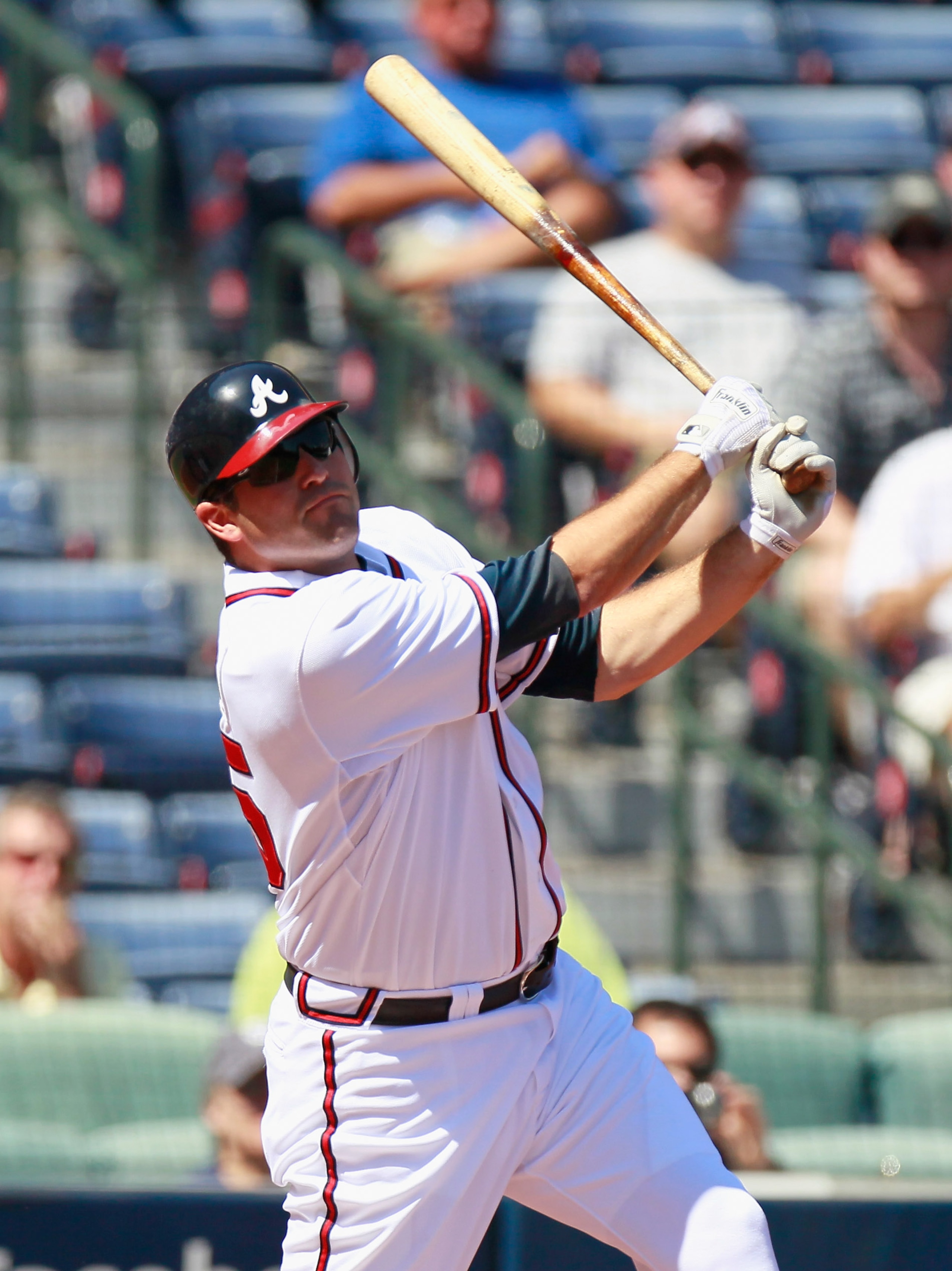 ATLANTA - SEPTEMBER 15: Troy Glaus #25 of the Atlanta Braves against the Washington Nationals at Turner Field on September 15, 2010 in Atlanta, Georgia. (Photo by Kevin C. Cox/Getty Images) ATLANTA - SEPTEMBER 15: Troy Glaus #25 of the Atlanta Braves against the Washington Nationals at Turner Field on September 15, 2010 in Atlanta, Georgia. (Photo by Kevin C. Cox/Getty Images)