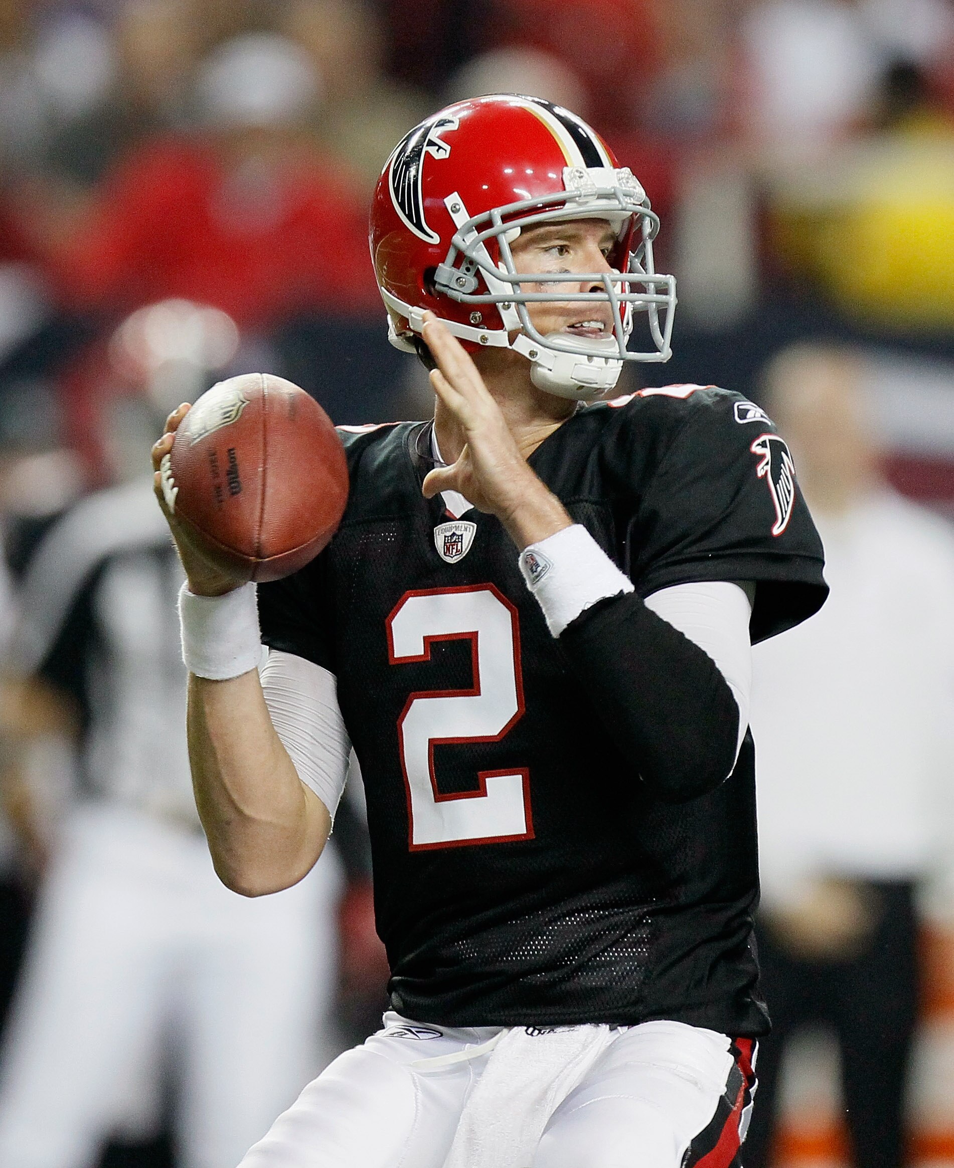 ATLANTA - NOVEMBER 11:  Quarterback Matt Ryan #2 of the Atlanta Falcons against the Baltimore Ravens at Georgia Dome on November 11, 2010 in Atlanta, Georgia.  (Photo by Kevin C. Cox/Getty Images)