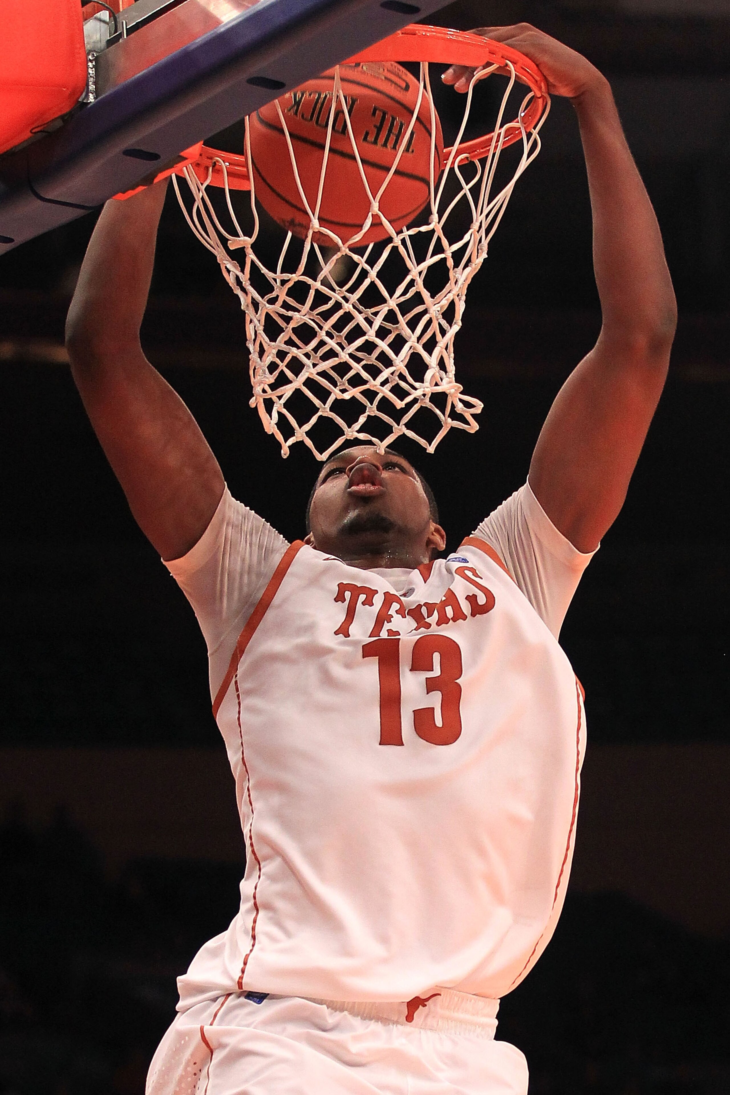 NEW YORK - NOVEMBER 19: Tristan Thompson #13 of the Texas Longhorns slam dunks against the Pittsburgh Panthers during the Championship game of the 2k Sports Classic at Madison Square Garden on November 19, 2010 in New York, New York. (Photo by Chris McGr NEW YORK - NOVEMBER 19: Tristan Thompson #13 of the Texas Longhorns slam dunks against the Pittsburgh Panthers during the Championship game of the 2k Sports Classic at Madison Square Garden on November 19, 2010 in New York, New York. (Photo by Chris McGr