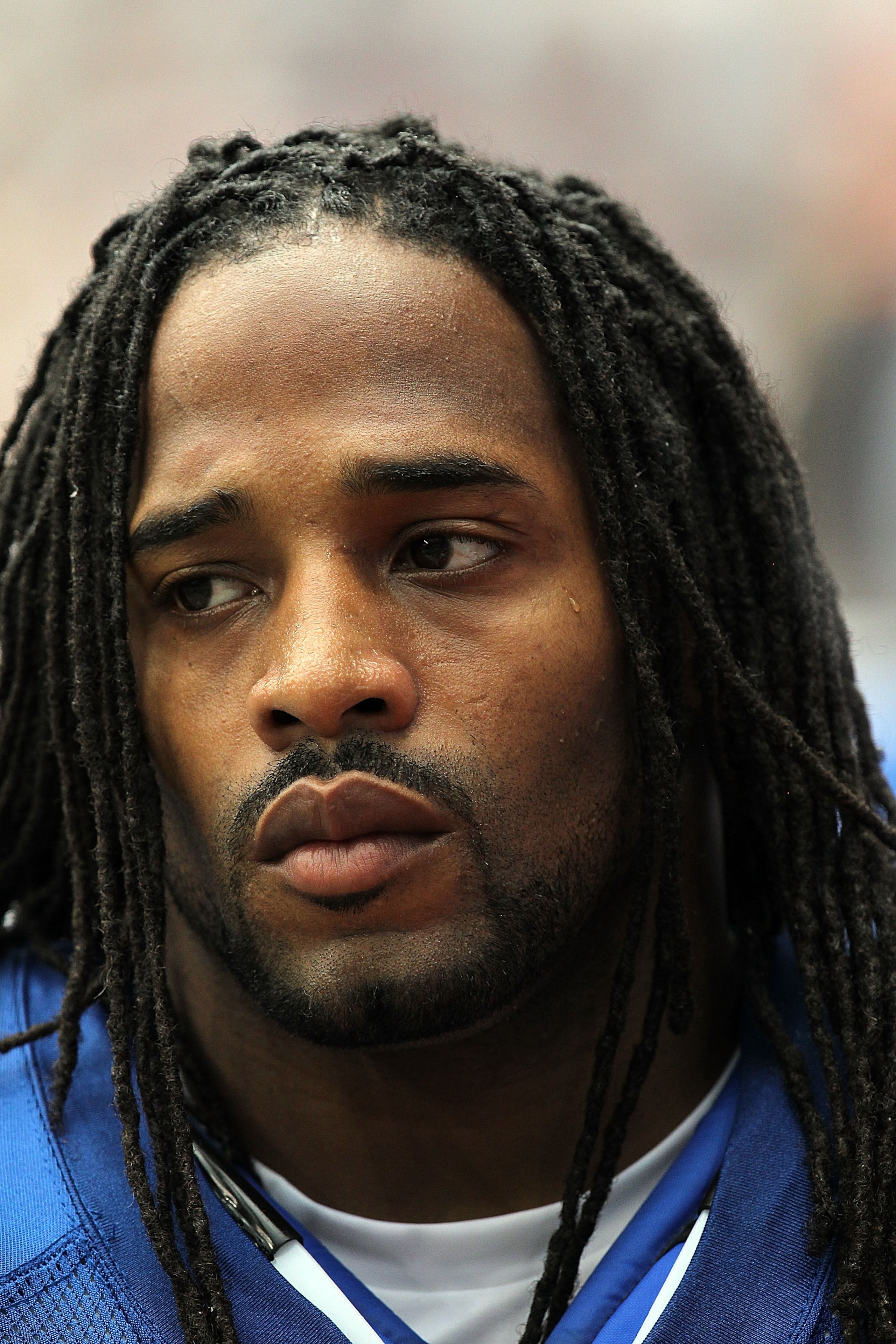 HOUSTON - SEPTEMBER 12:  Bob Sanders #21 of the Indianapolis Colts at Reliant Stadium on September 12, 2010 in Houston, Texas.  (Photo by Ronald Martinez/Getty Images)