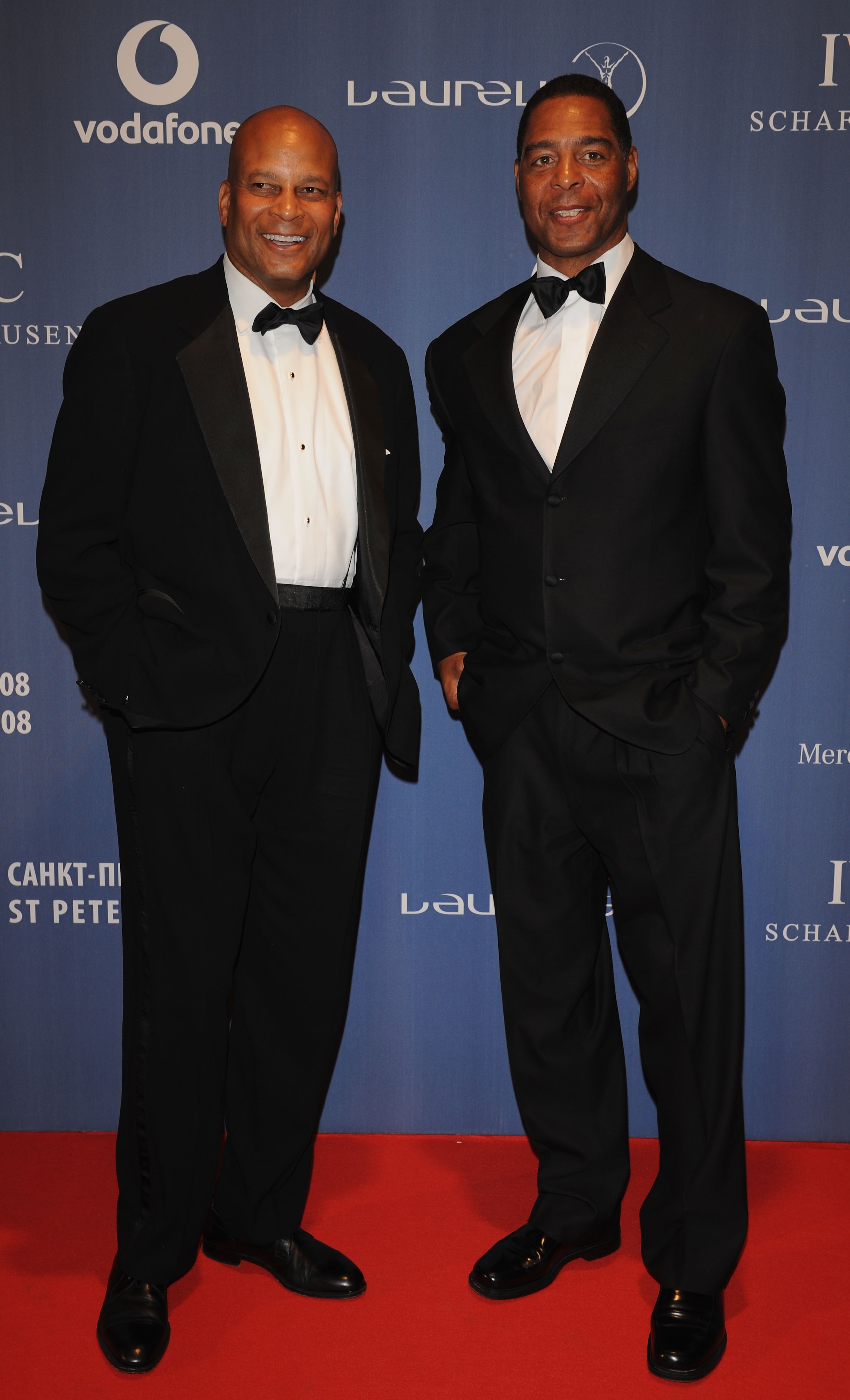 ST. PETERSBURG, RUSSIA - FEBRUARY 18:  Ex NFL players Ronnie Lott (L) and Marcus Allen arrive at the Laureus World Sports Awards at the Mariinsky Concert Hall on February 18, 2008 in St.Petersburg, Russia.  (Photo by Pascal Le Segretain/Getty Images for L