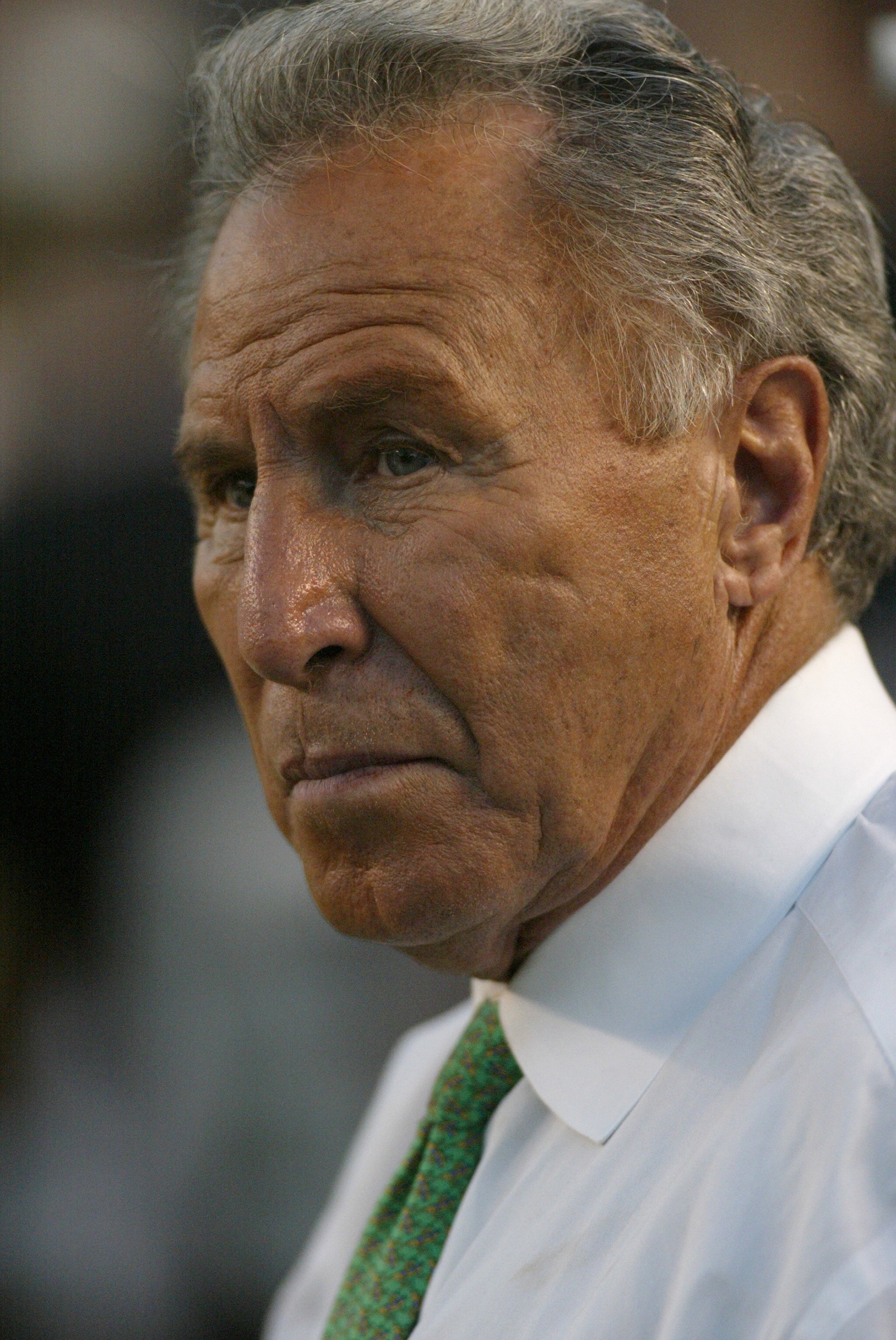 COLUMBIA, SC - SEPTEMBER 11: College football analyst Lee Corso looks on as the Georgia Bulldogs face host South Carolina Gamecocks during their game at Williams-Brice Stadium on September 11, 2004 in Columbia, South Carolina. Georgia defeated South Carol