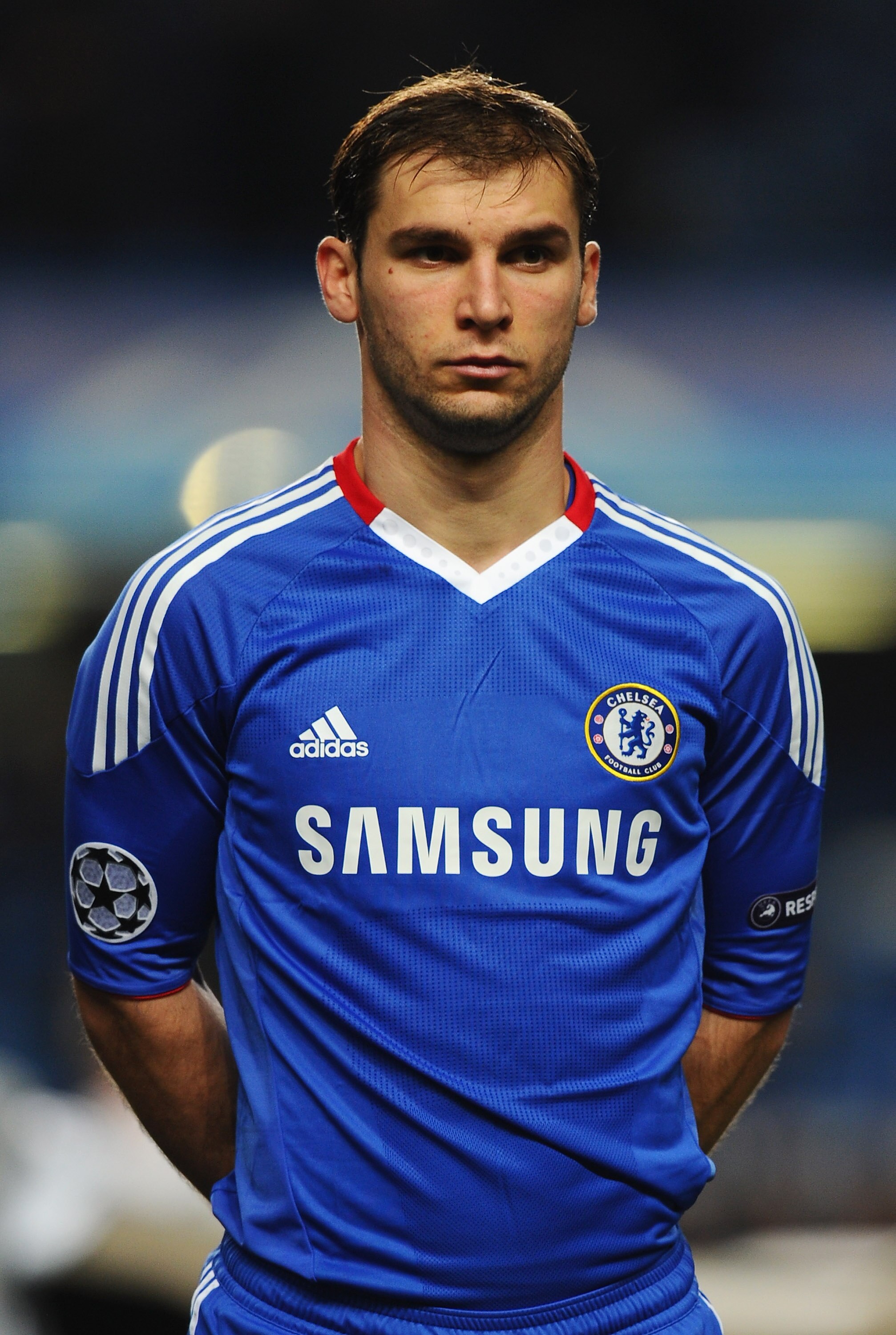 LONDON, ENGLAND - NOVEMBER 23: Branislav Ivanovic of Chelsea looks on during the UEFA Champions League Group F match between Chelsea and MSK Zilina at Stamford Bridge on November 23, 2010 in London, England.  (Photo by Mike Hewitt/Getty Images)