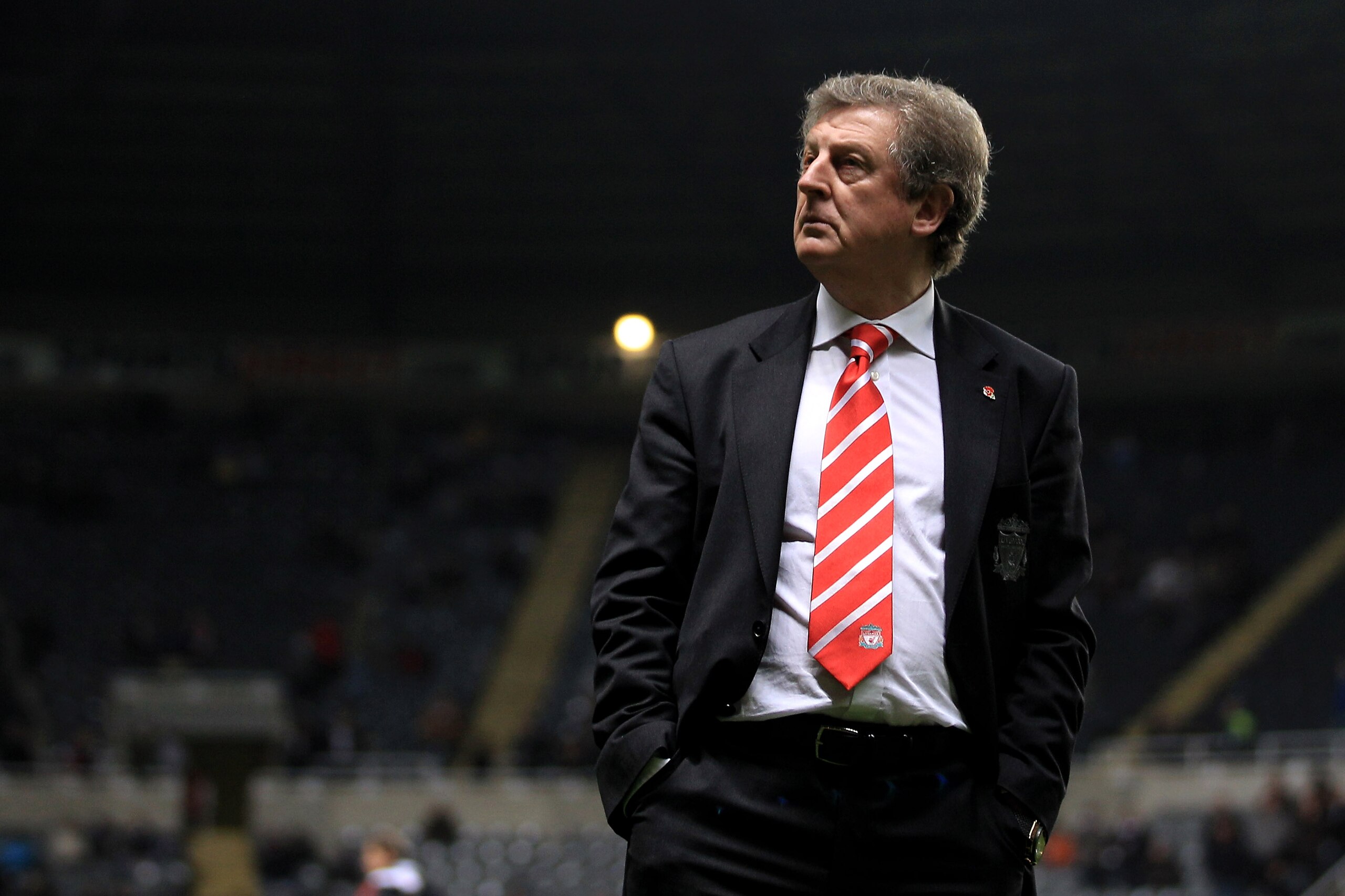 NEWCASTLE UPON TYNE, ENGLAND - DECEMBER 11:  Liverpool Manager Roy Hodgson looks on prior to the Barclays Premier League match between Newcastle United and Liverpool at St James' Park on December 11, 2010 in Newcastle, England.  (Photo by Mark Thompson/Ge