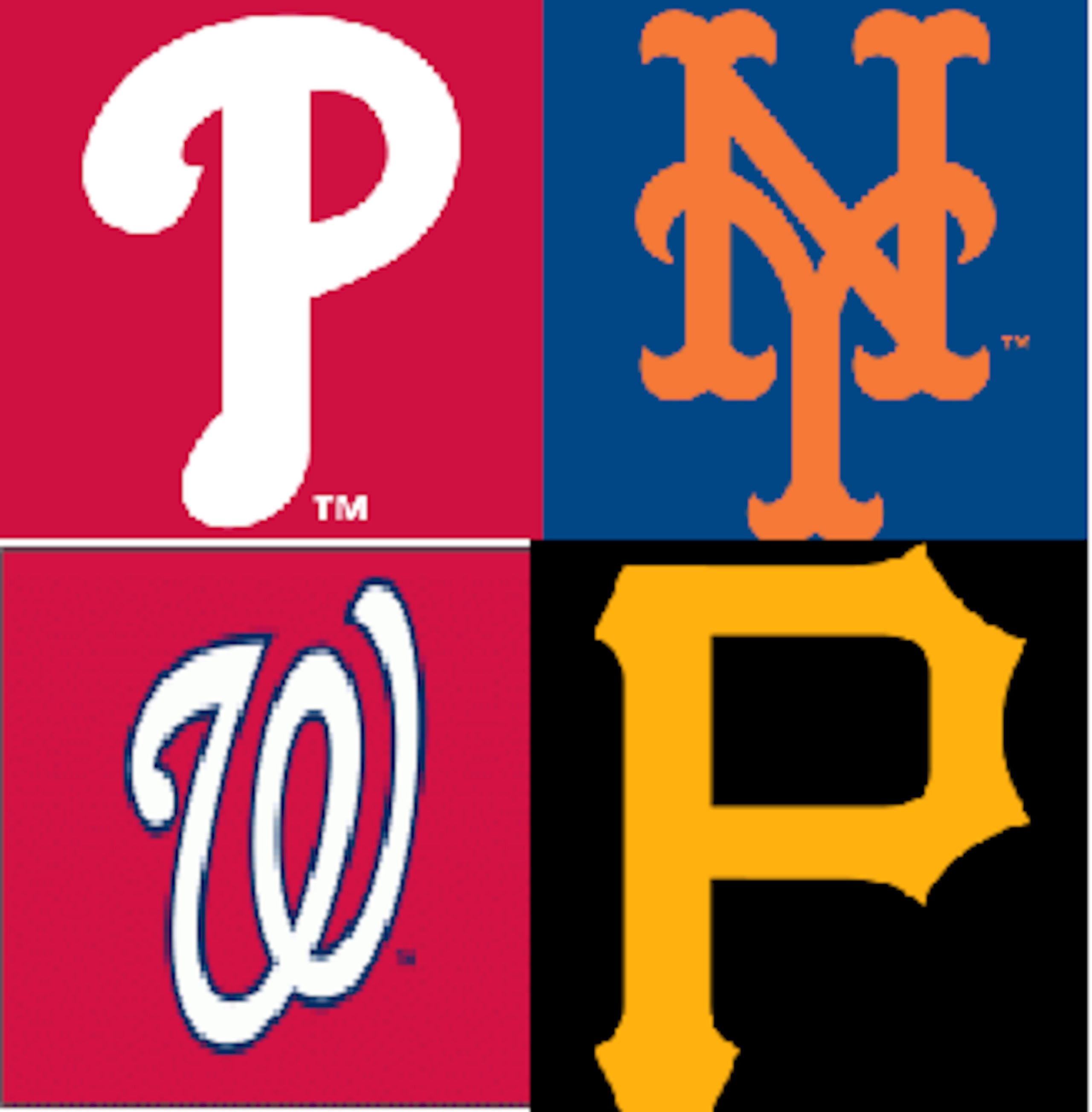 Philadelphia Phillies, New York Mets, Washington Nationals, Pittsburgh Pirates