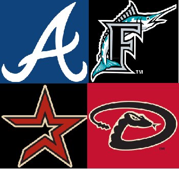 Atlanta Braves, Florida Marlins, Houston Astros, Arizona Diamondbacks
