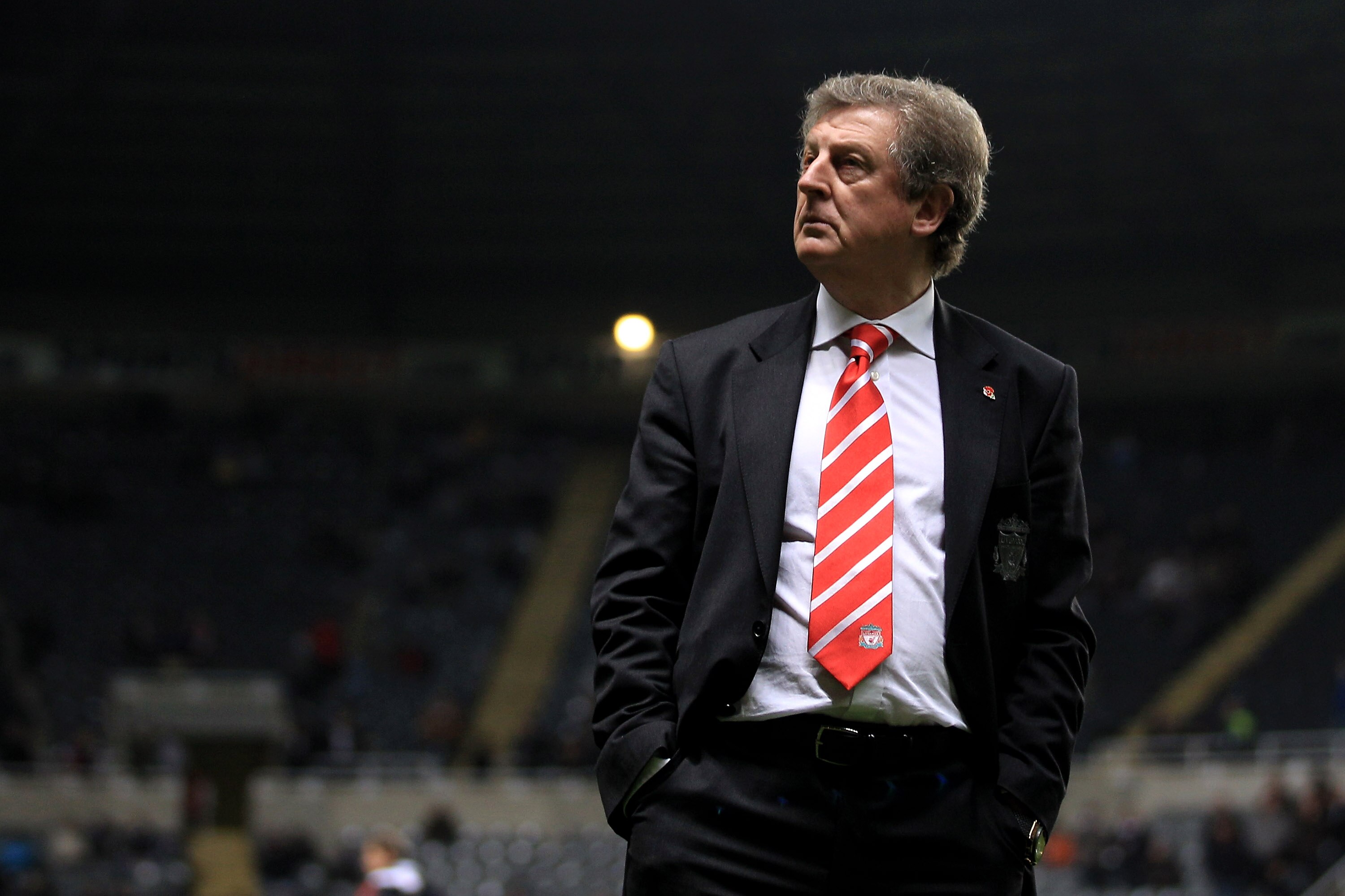 NEWCASTLE UPON TYNE, ENGLAND - DECEMBER 11:  Liverpool Manager Roy Hodgson looks on prior to the Barclays Premier League match between Newcastle United and Liverpool at St James' Park on December 11, 2010 in Newcastle, England.  (Photo by Mark Thompson/Ge
