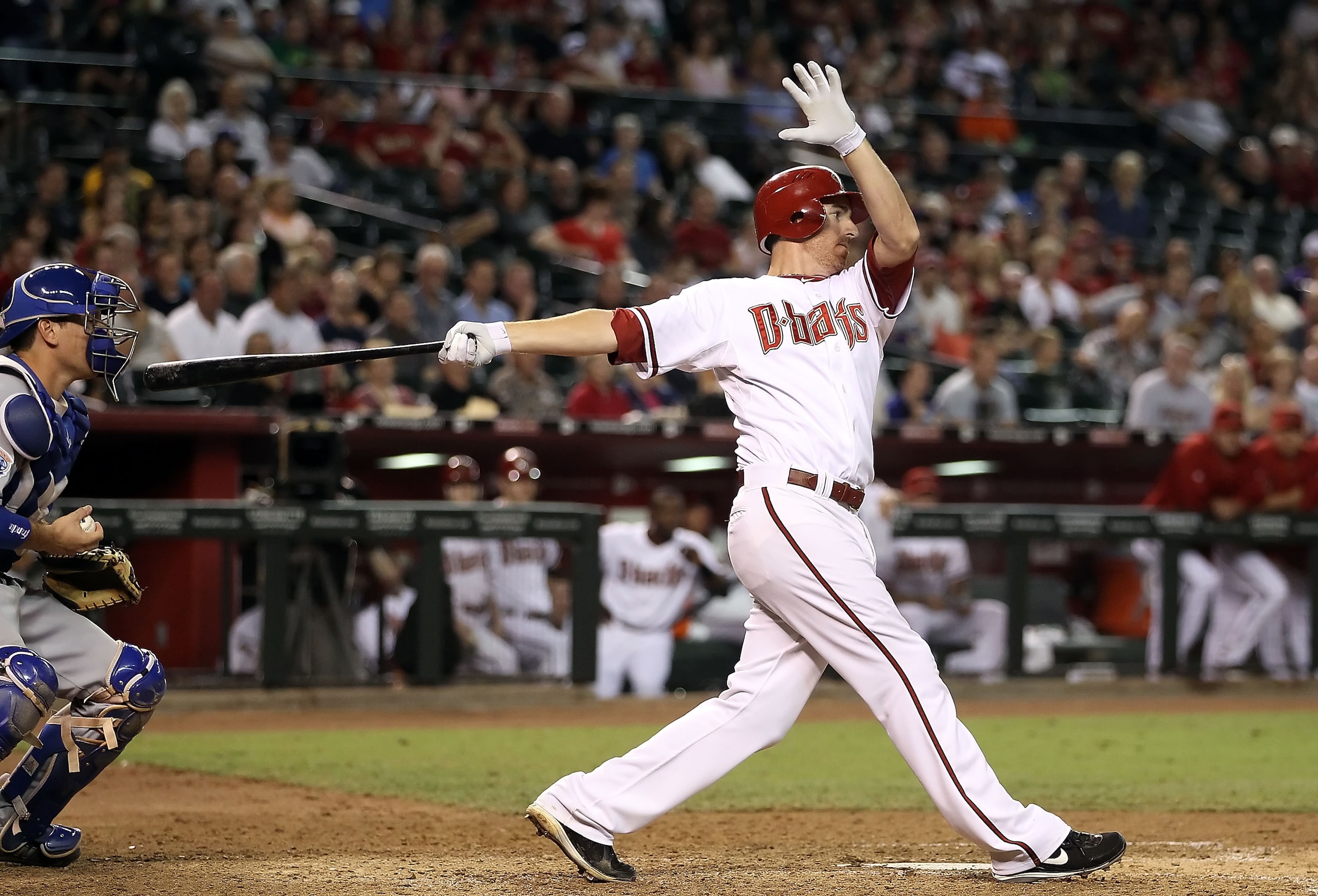 PHOENIX - SEPTEMBER 24: Adam LaRoche #25 of the Arizona Diamondbacks bats against the Los Angeles Dodgers during the Major League Baseball game at Chase Field on September 24, 2010 in Phoenix, Arizona. (Photo by Christian Petersen/Getty Images) PHOENIX - SEPTEMBER 24: Adam LaRoche #25 of the Arizona Diamondbacks bats against the Los Angeles Dodgers during the Major League Baseball game at Chase Field on September 24, 2010 in Phoenix, Arizona. (Photo by Christian Petersen/Getty Images)