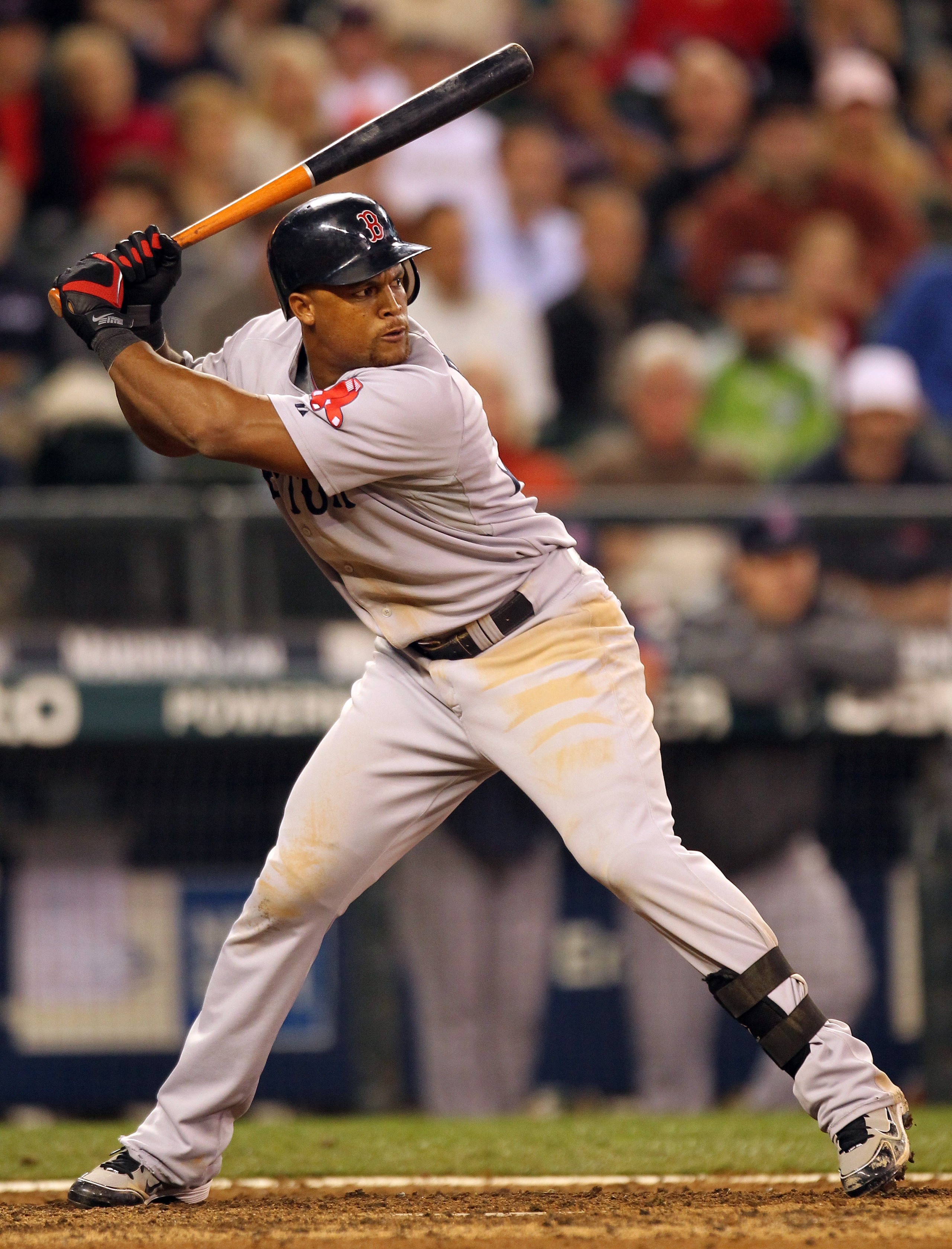 SEATTLE - SEPTEMBER 15:  Adrian Beltre #29 of the Boston Red Sox bats against the Seattle Mariners at Safeco Field on September 15, 2010 in Seattle, Washington. (Photo by Otto Greule Jr/Getty Images)